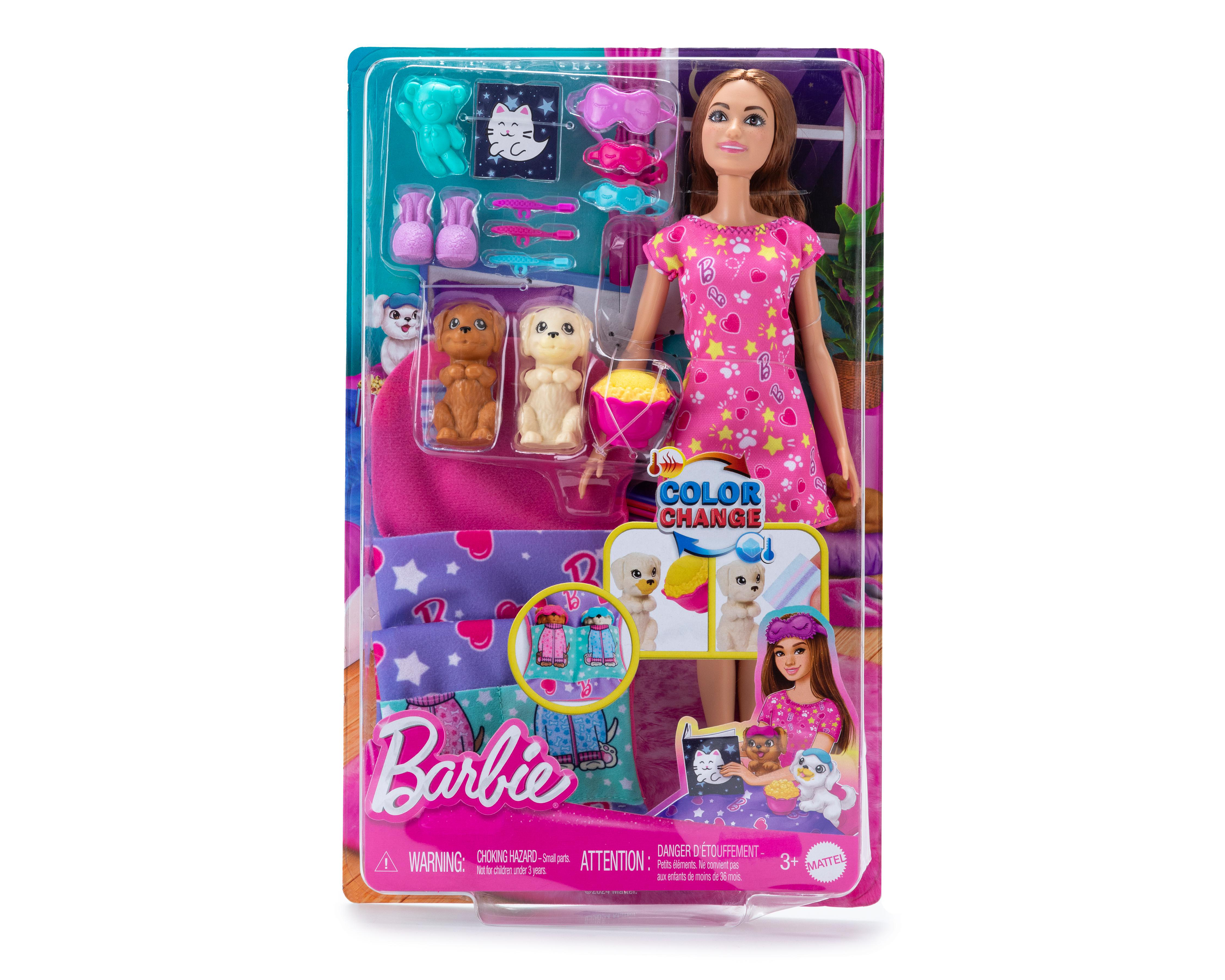 Foto 2 pulgar | Muñeca Barbie Fiesta de Pijamas con Perritos