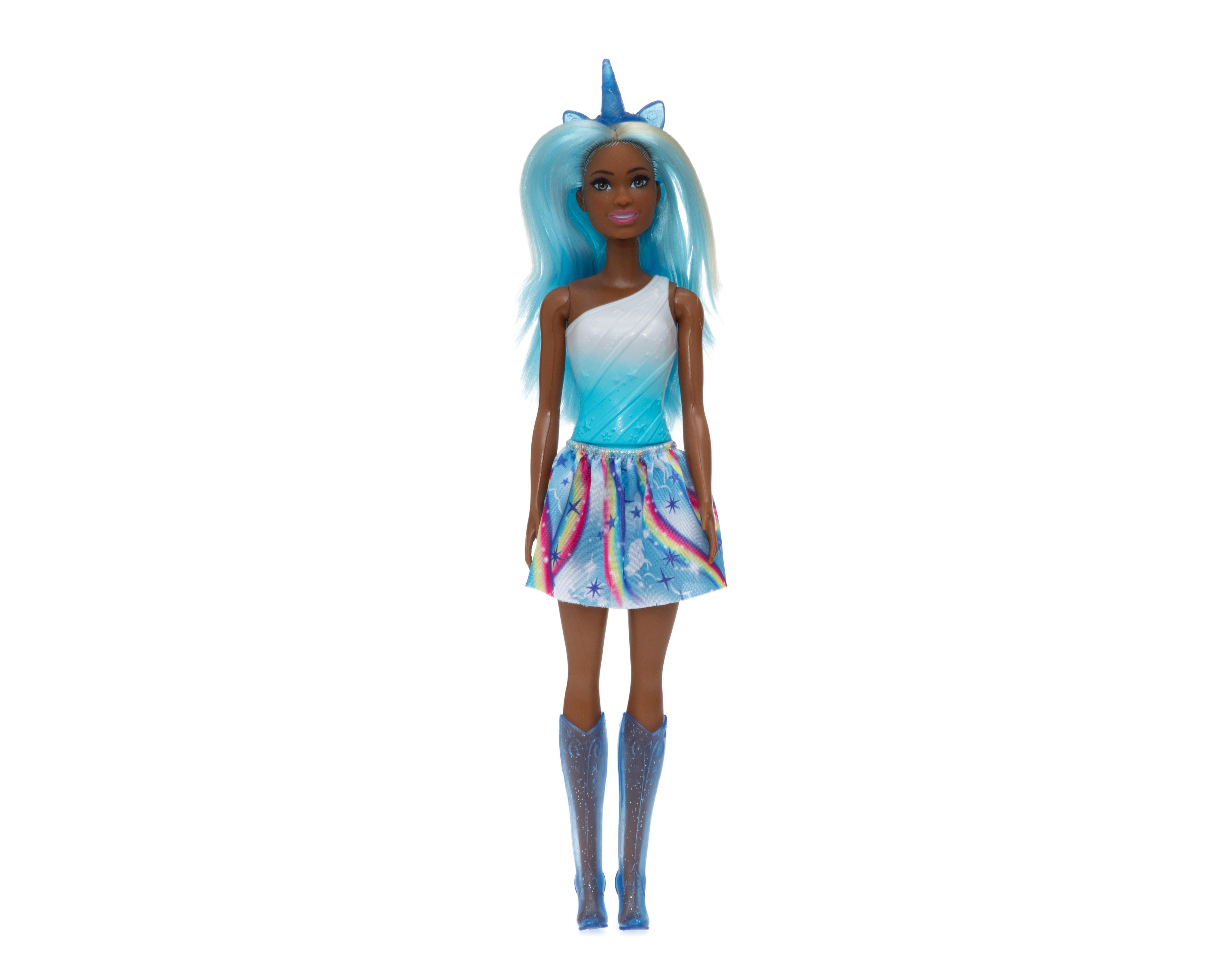 Foto 1 | Muñeca Barbie Unicornio Falda de Ensueño Azul