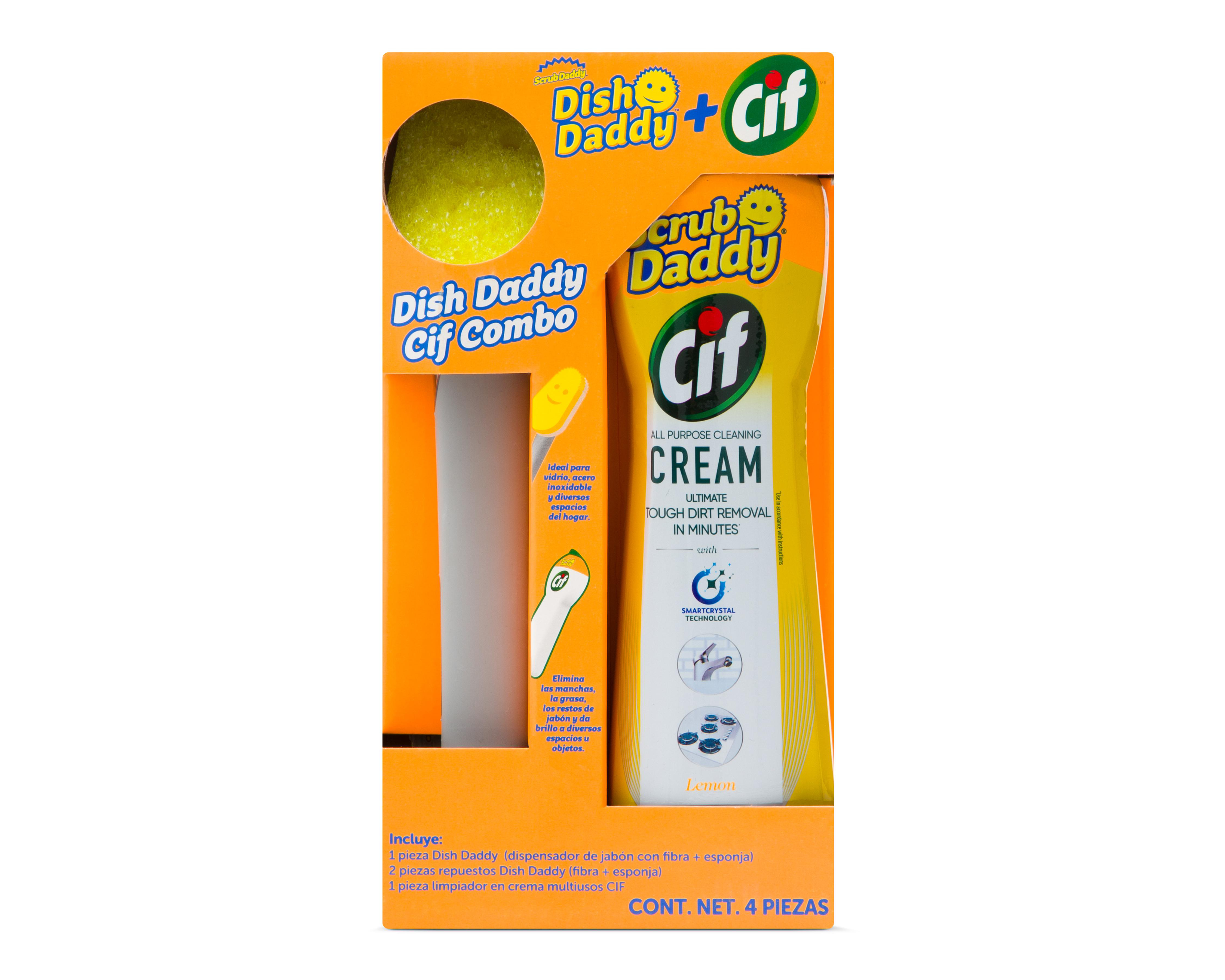 Foto 7 pulgar | Limpiador Multiusos Scrub Daddy Cif con Dispensador y Esponjas