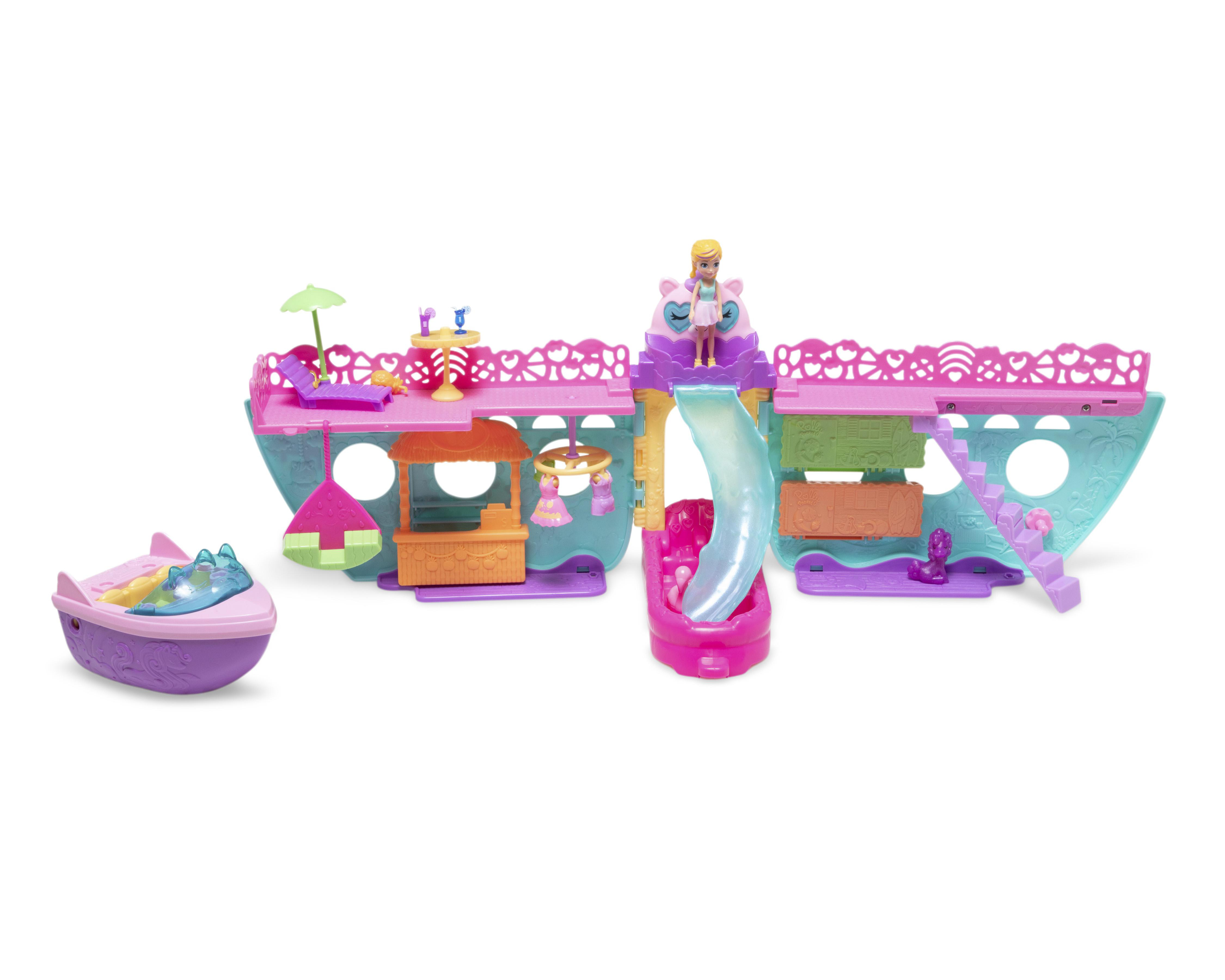 Foto 2 pulgar | Bote de Unicornio de Juguete Polly Pocket