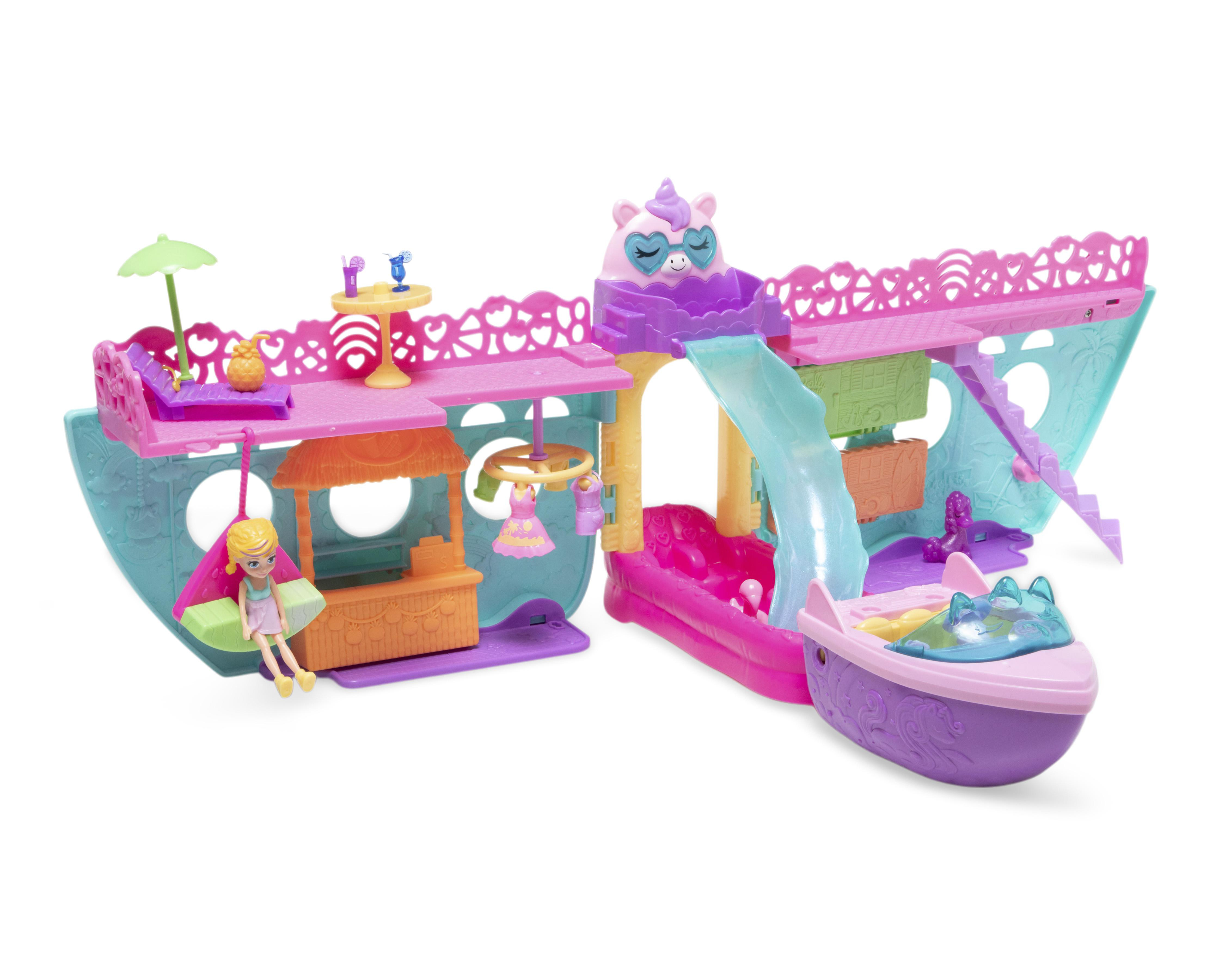 Foto 2 | Bote de Unicornio de Juguete Polly Pocket