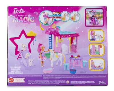 Foto 2 | Muñeca Barbie A Touch of Magic Set de Juego Chelsea y Pegaso
