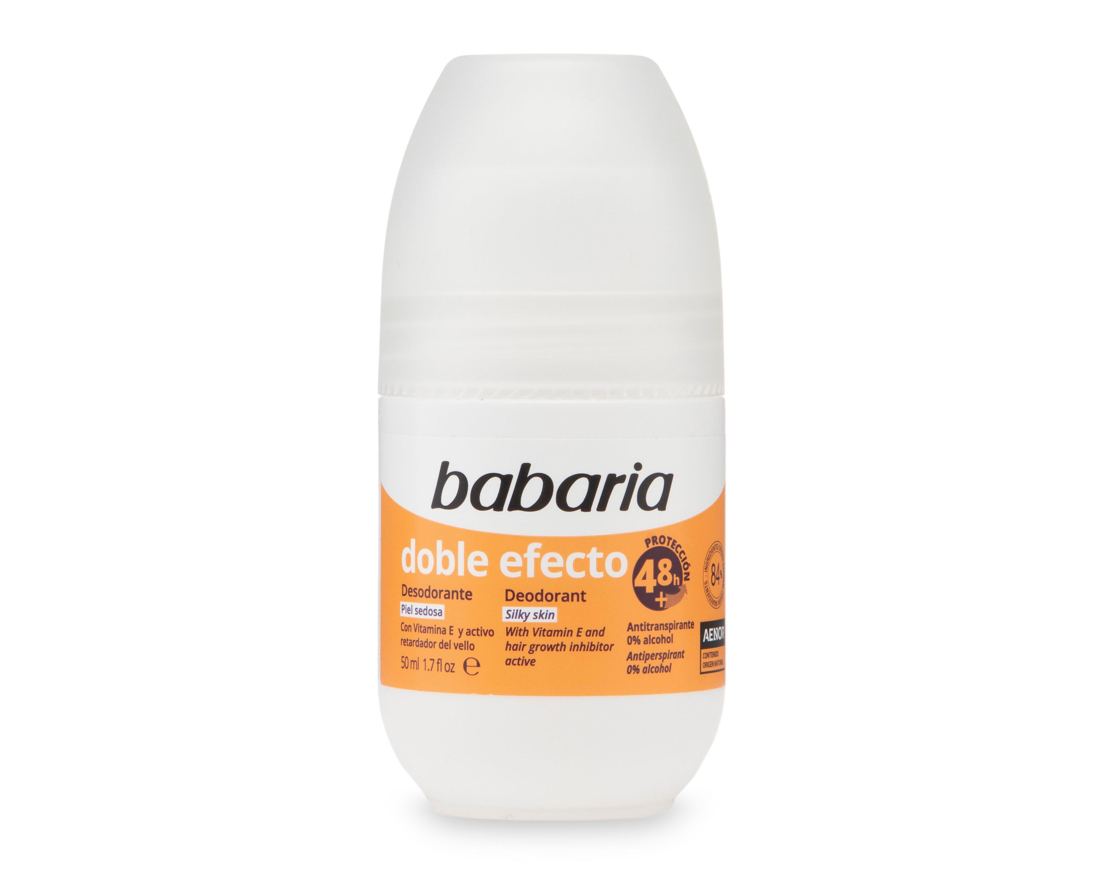 Desodorante Roll-On Babaria Doble Efecto con Vitamina E 50 ml
