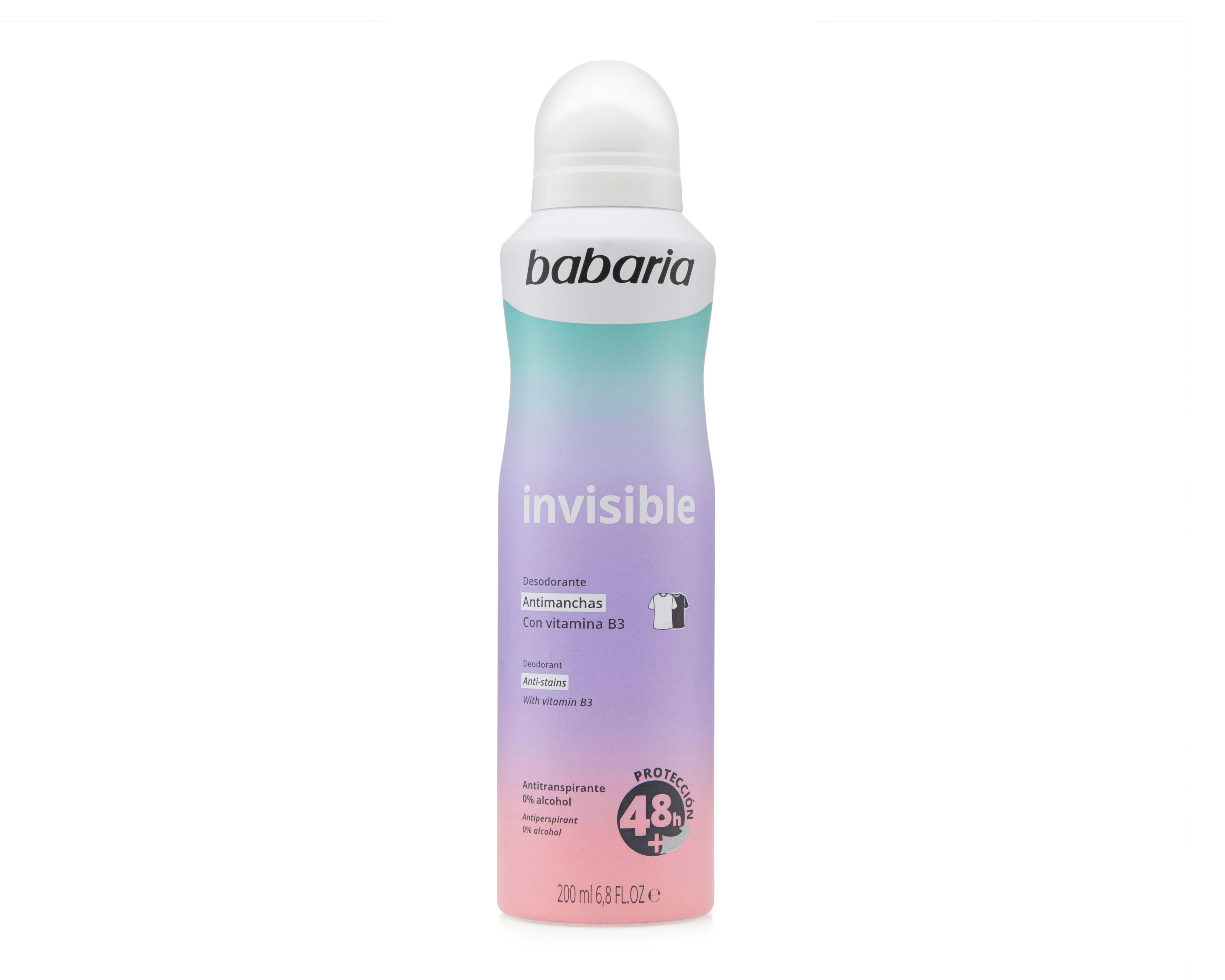 Desodorante en Aerosol Babaria Invisible con Vitamina B3 200 ml