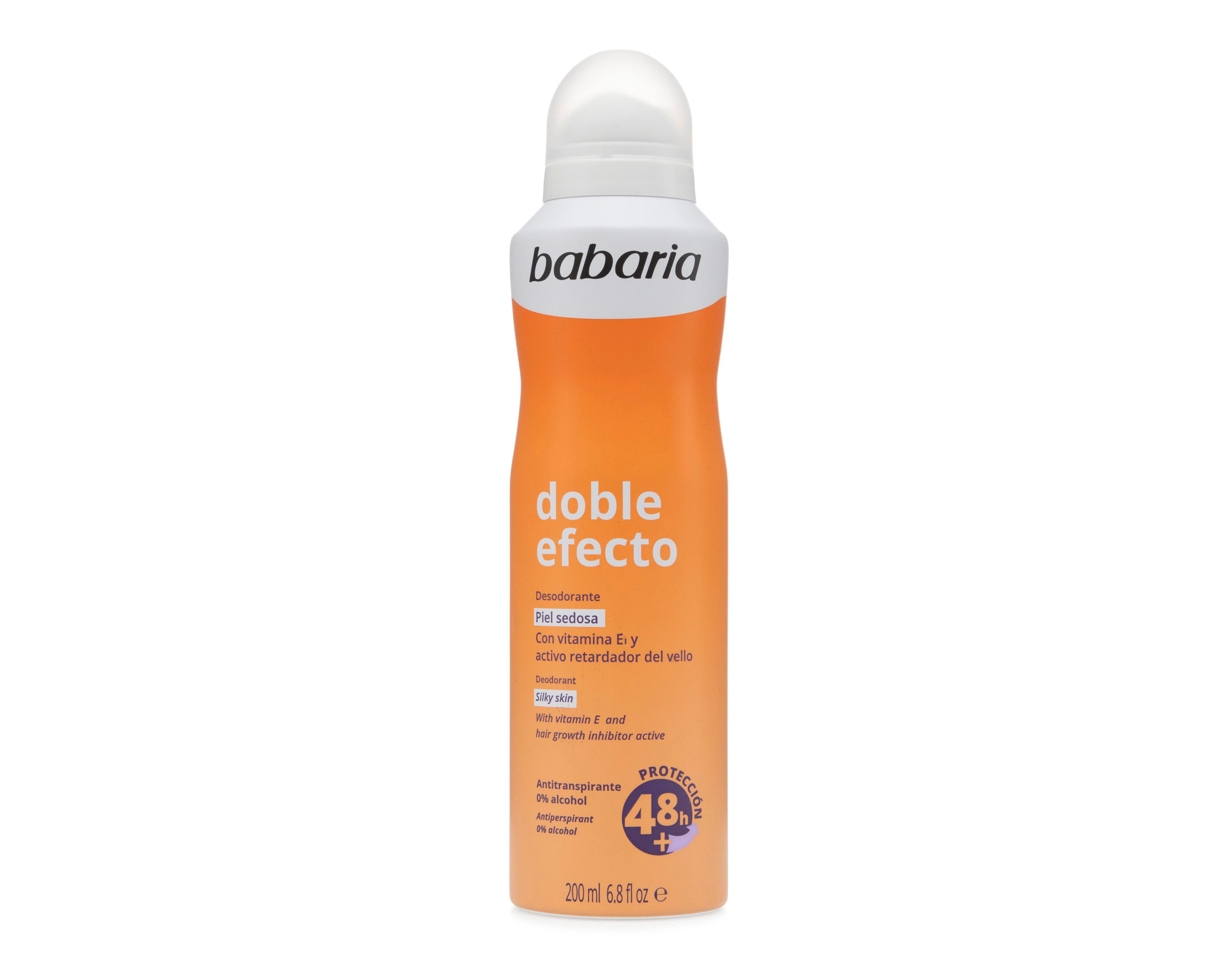 Foto 2 pulgar | Desodorante en Aerosol Babaria Doble Efecto con Vitamina E 200 ml