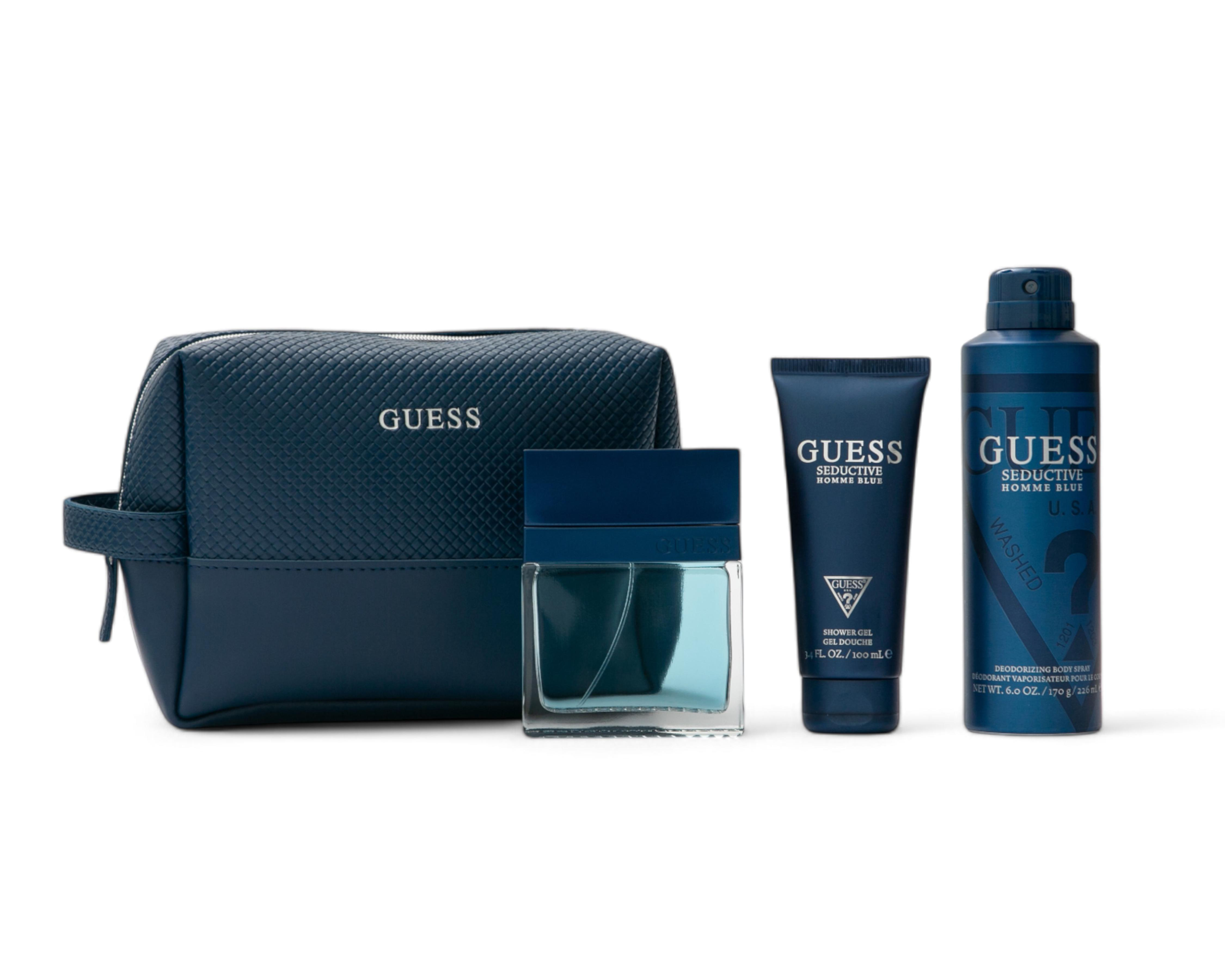 Foto 2 pulgar | Estuche para Hombre Guess Seductive Blue 4 Piezas