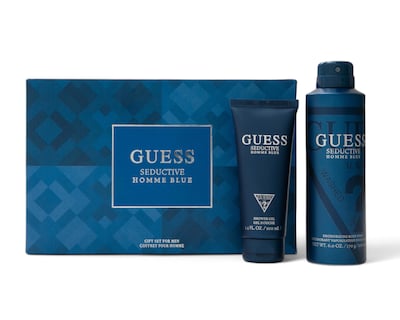 Foto 3 | Estuche para Hombre Guess Seductive Blue 4 Piezas