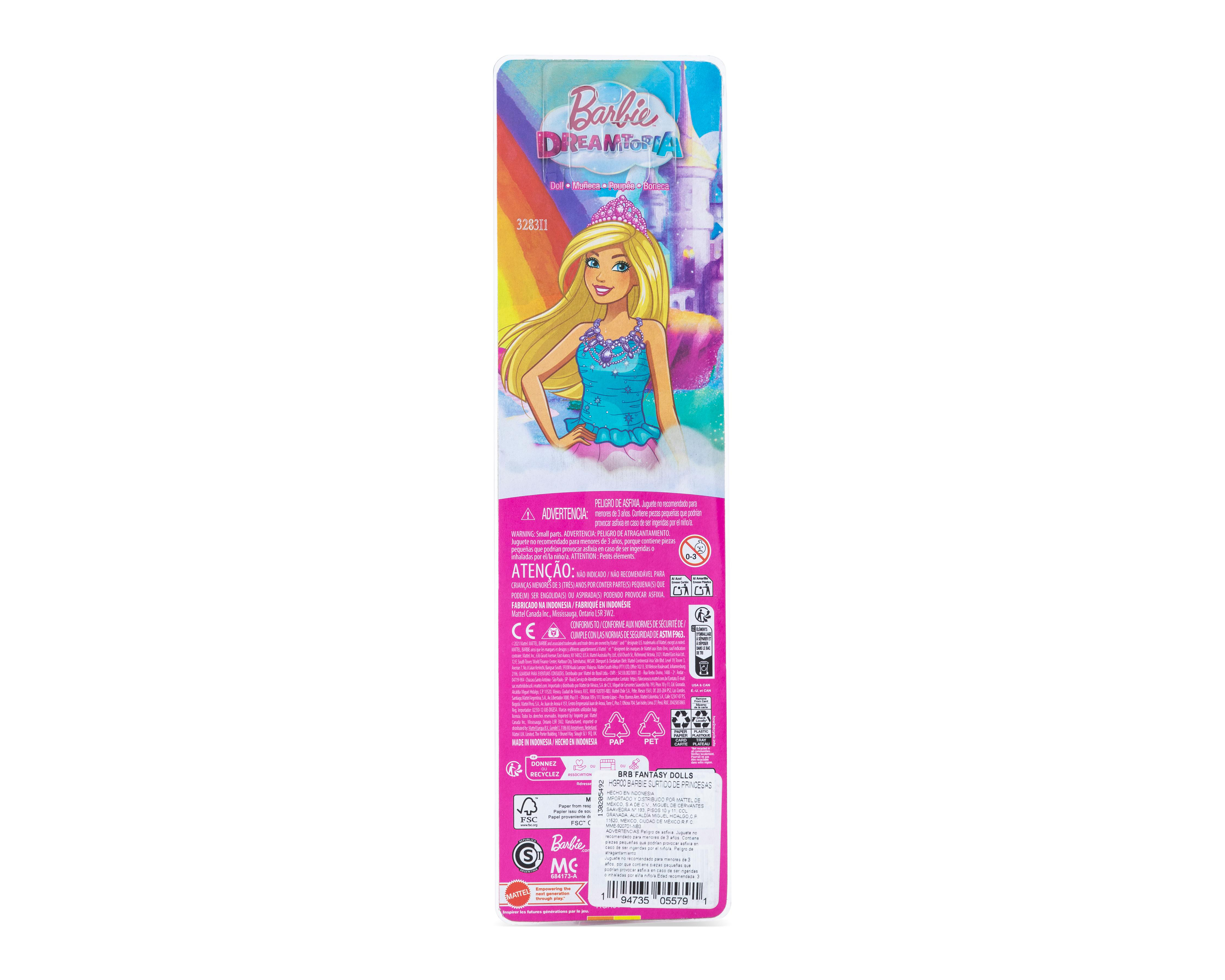 Foto 3 pulgar | Muñeca Barbie Dreamtopia 1 Pieza al Azar