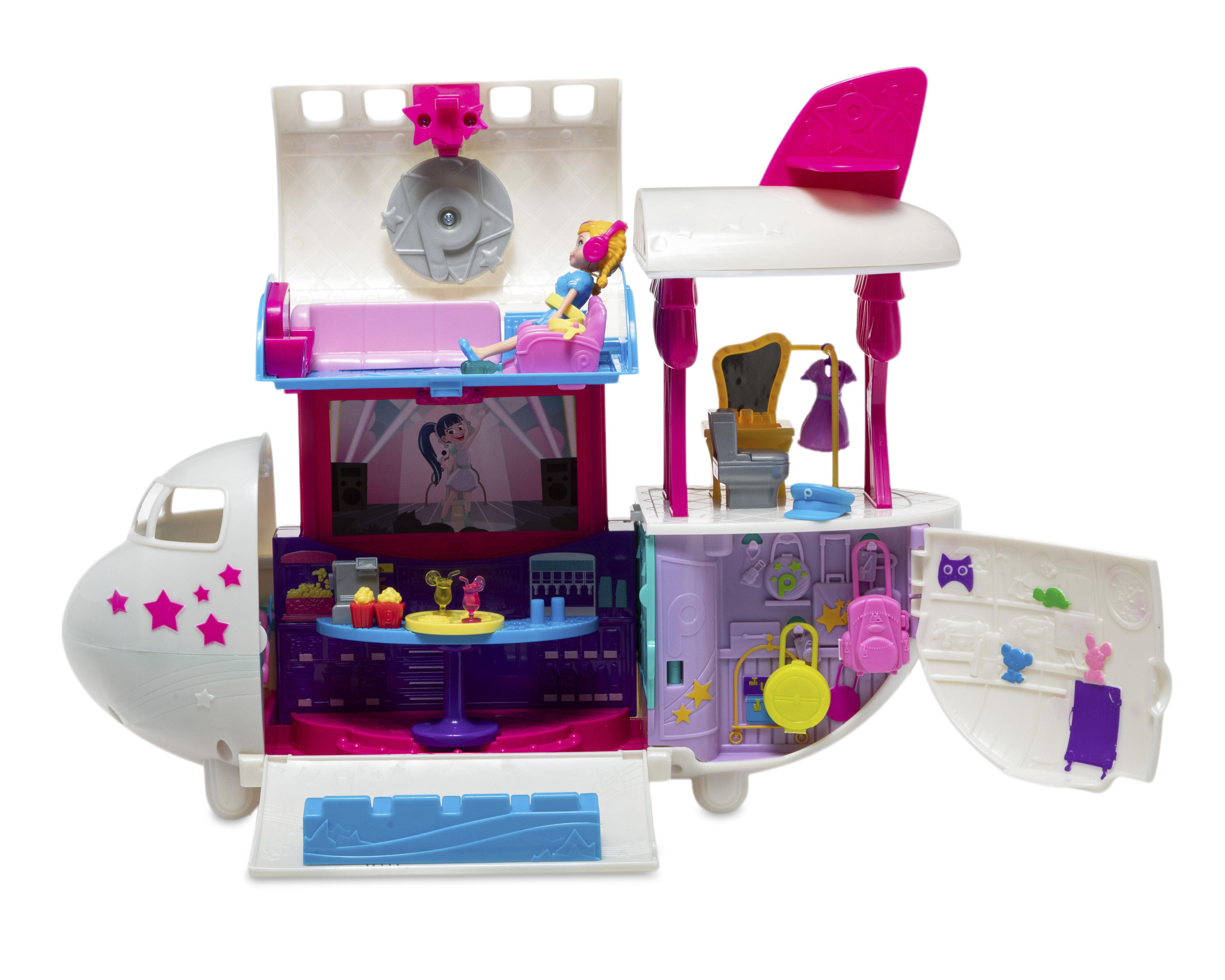 Foto 2 pulgar | Juguete Polly Pocket Jet Aventuras Fabulosas