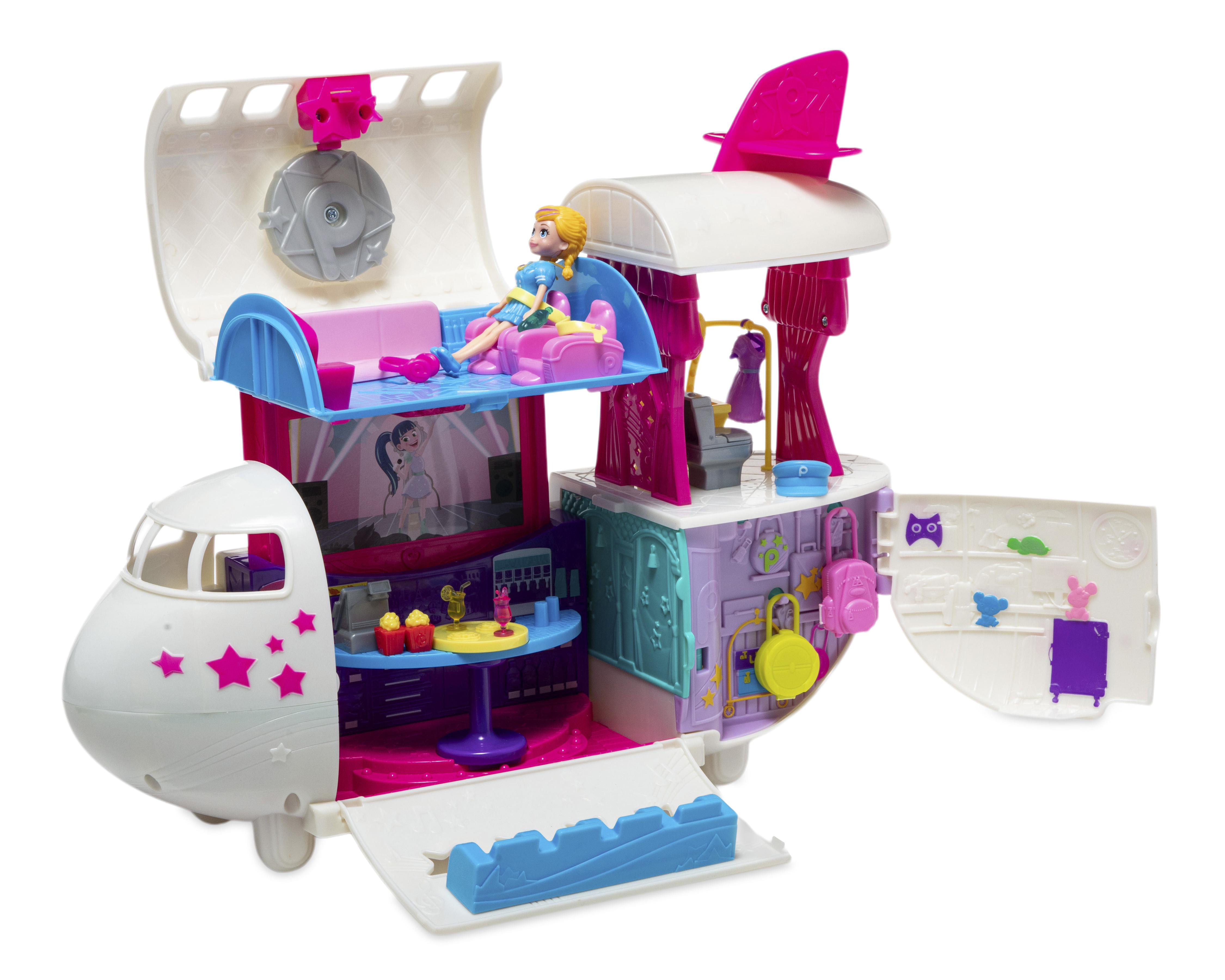 Foto 3 pulgar | Juguete Polly Pocket Jet Aventuras Fabulosas