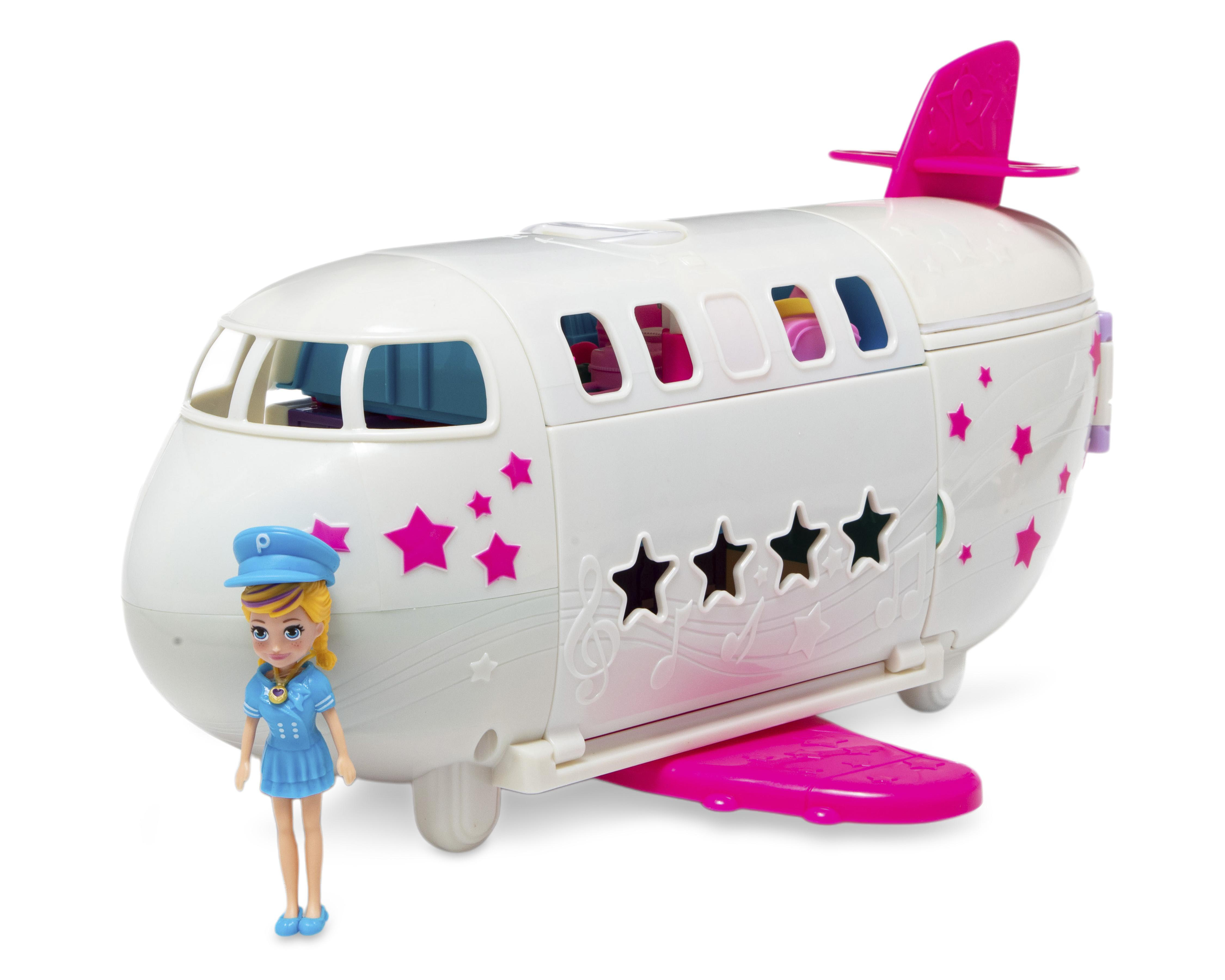 Foto 4 pulgar | Juguete Polly Pocket Jet Aventuras Fabulosas