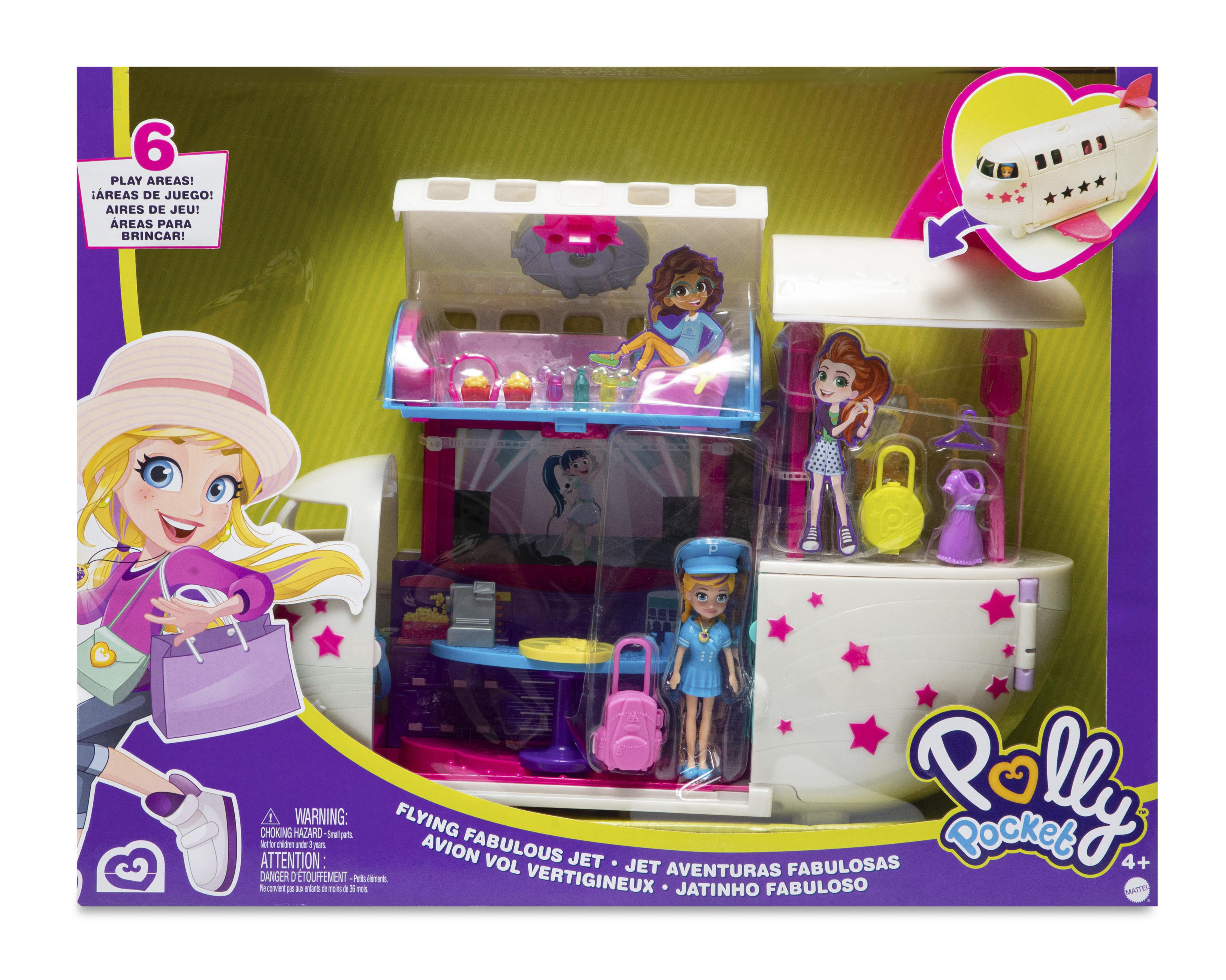 Foto 6 pulgar | Juguete Polly Pocket Jet Aventuras Fabulosas