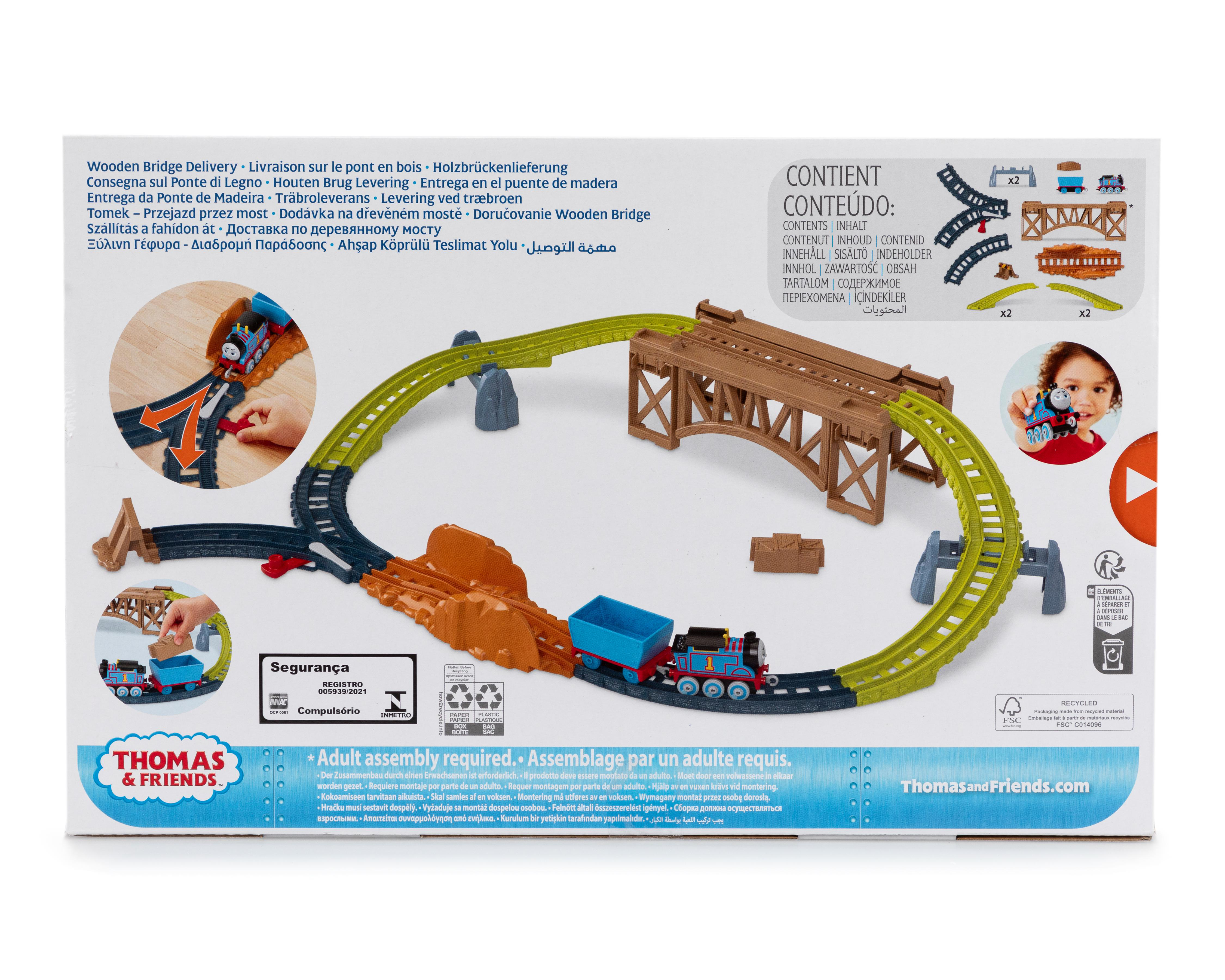 Foto 3 pulgar | Pista y Tren de Juguete Fisher-Price Thomas & Friends Entrega en el Puente de Madera