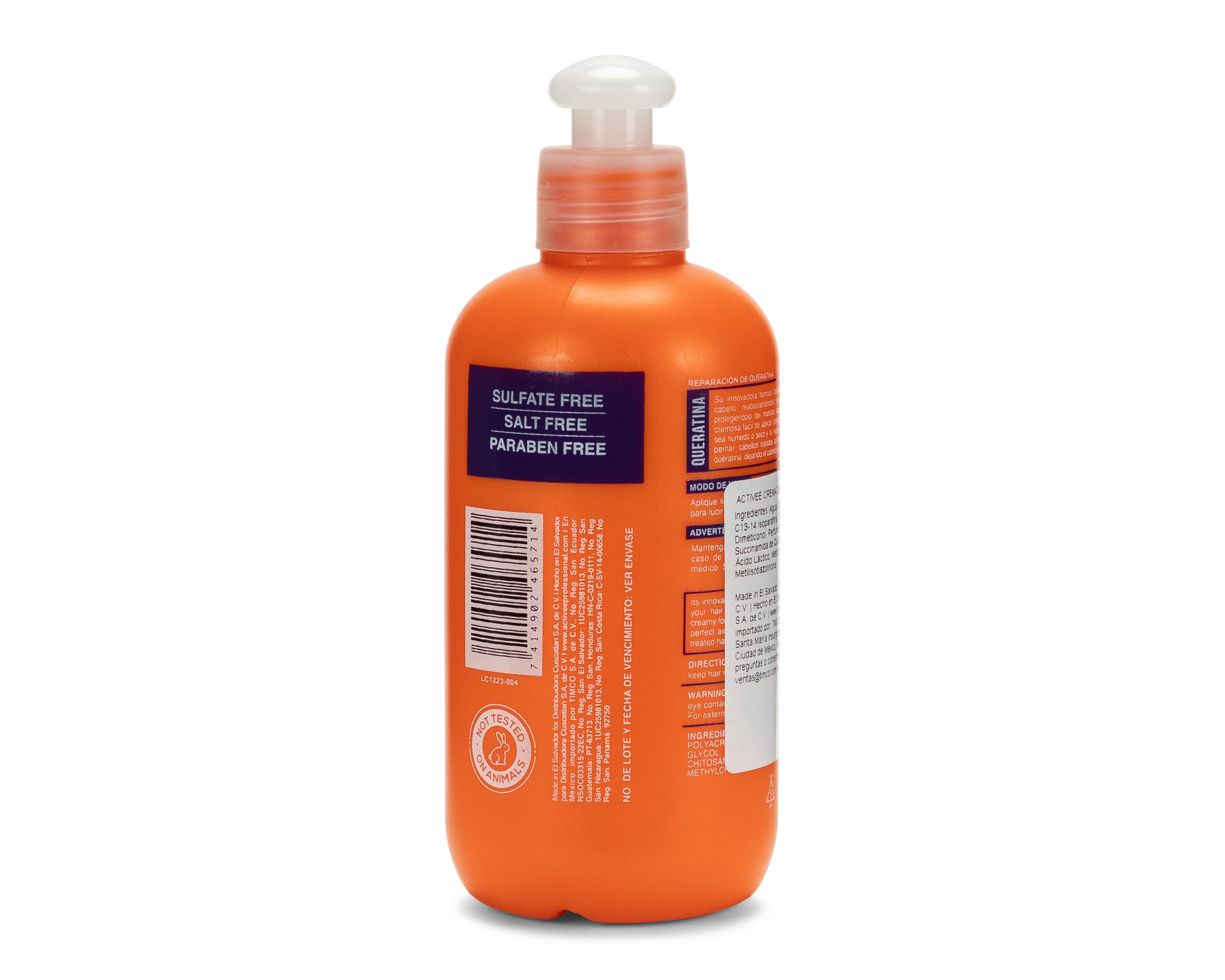 Foto 3 pulgar | Crema de Peinar Keratin Activeé Reparación y Control Frizz 266 ml
