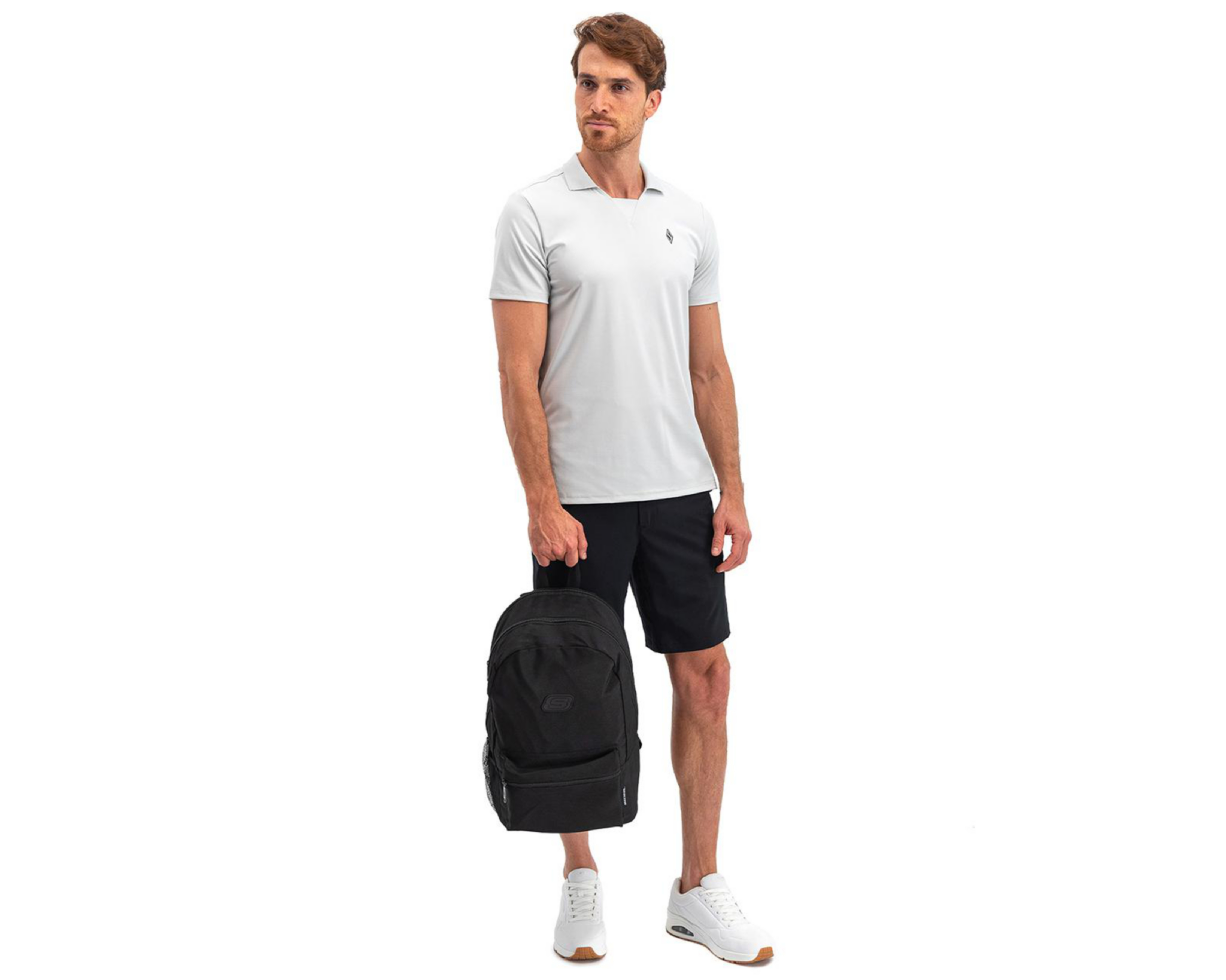 Foto 4 pulgar | Mochila Skechers Essencial Negra