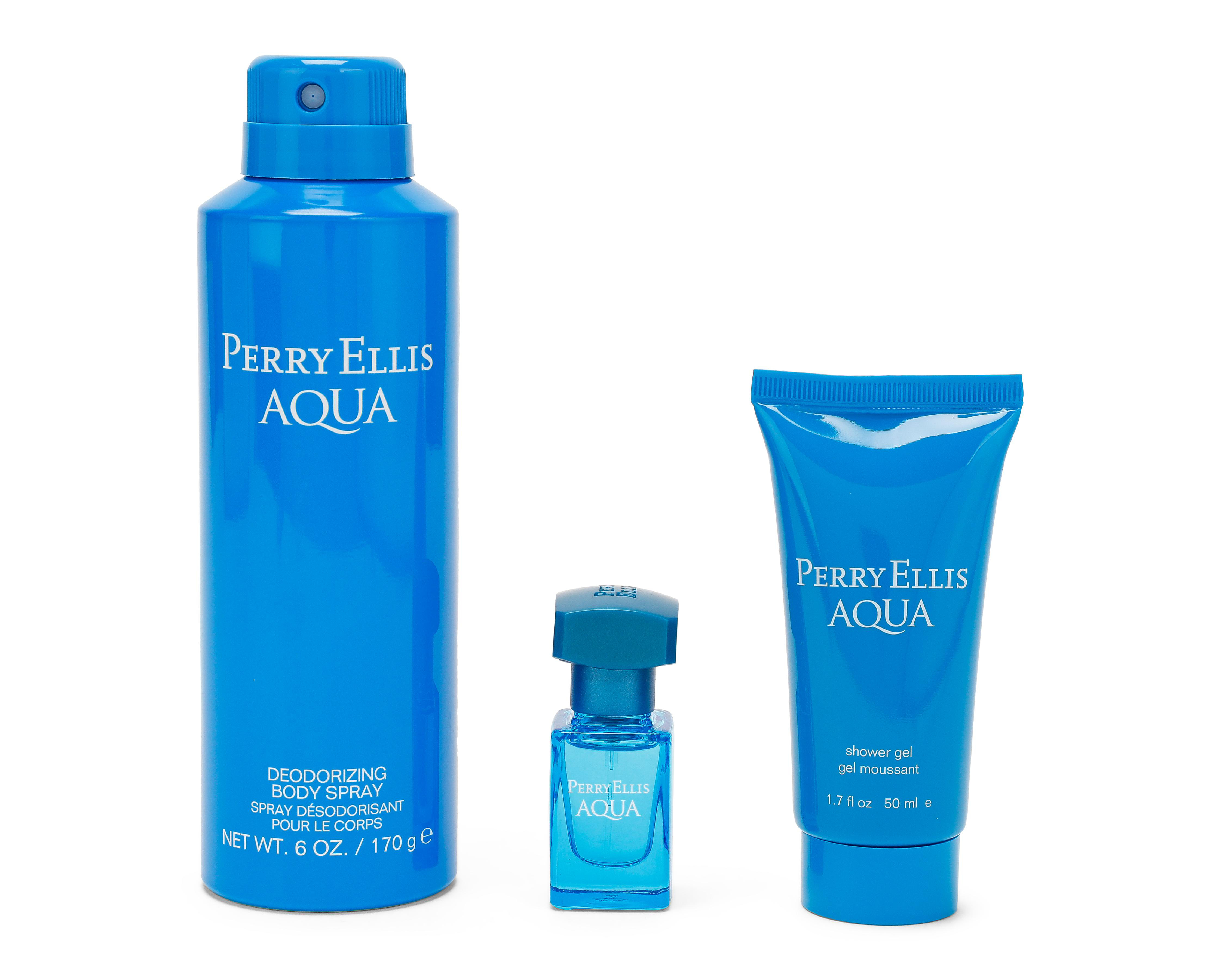 Foto 4 pulgar | Estuche para Hombre Perry Ellis Aqua 4 Piezas