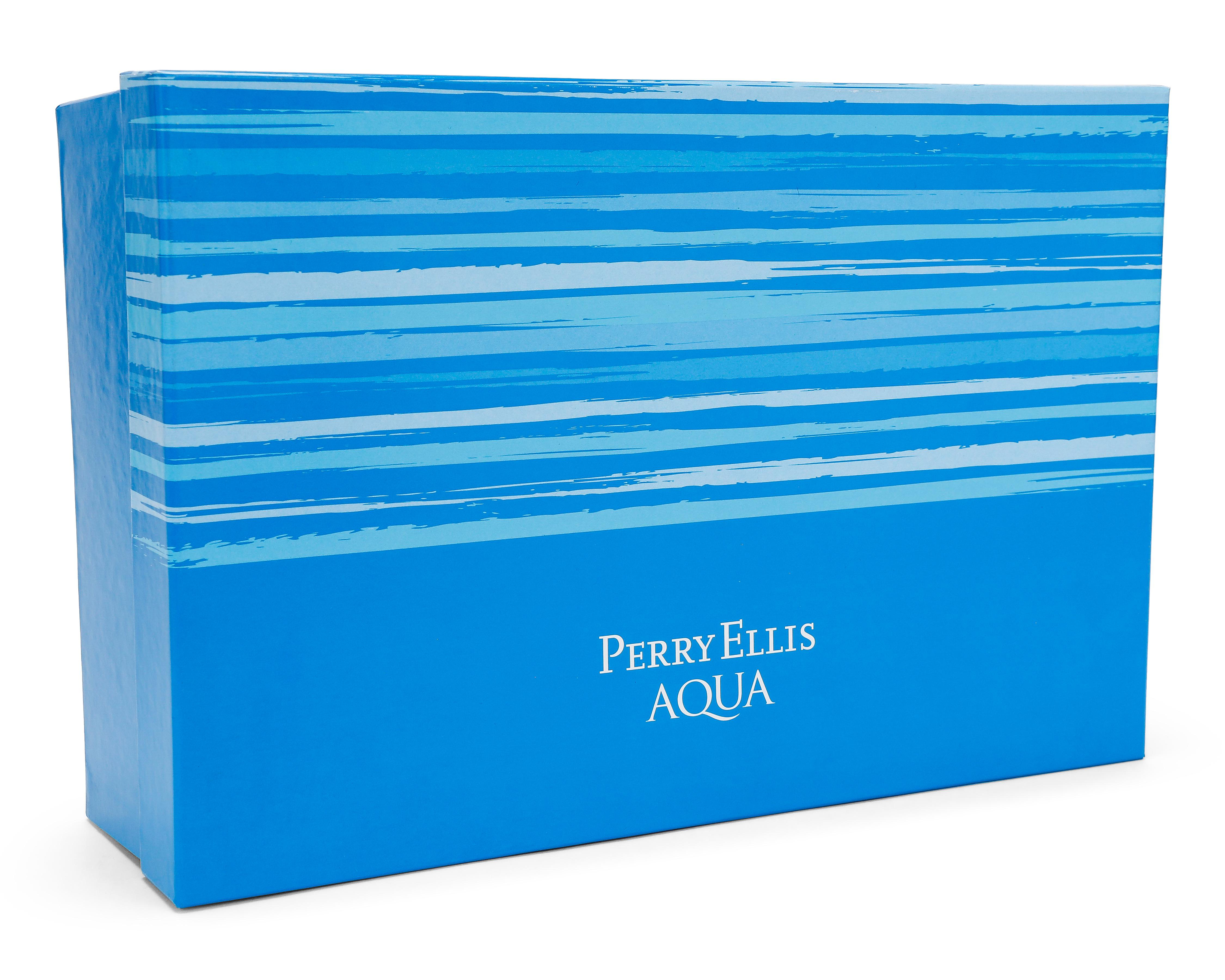 Foto 6 pulgar | Estuche para Hombre Perry Ellis Aqua 4 Piezas