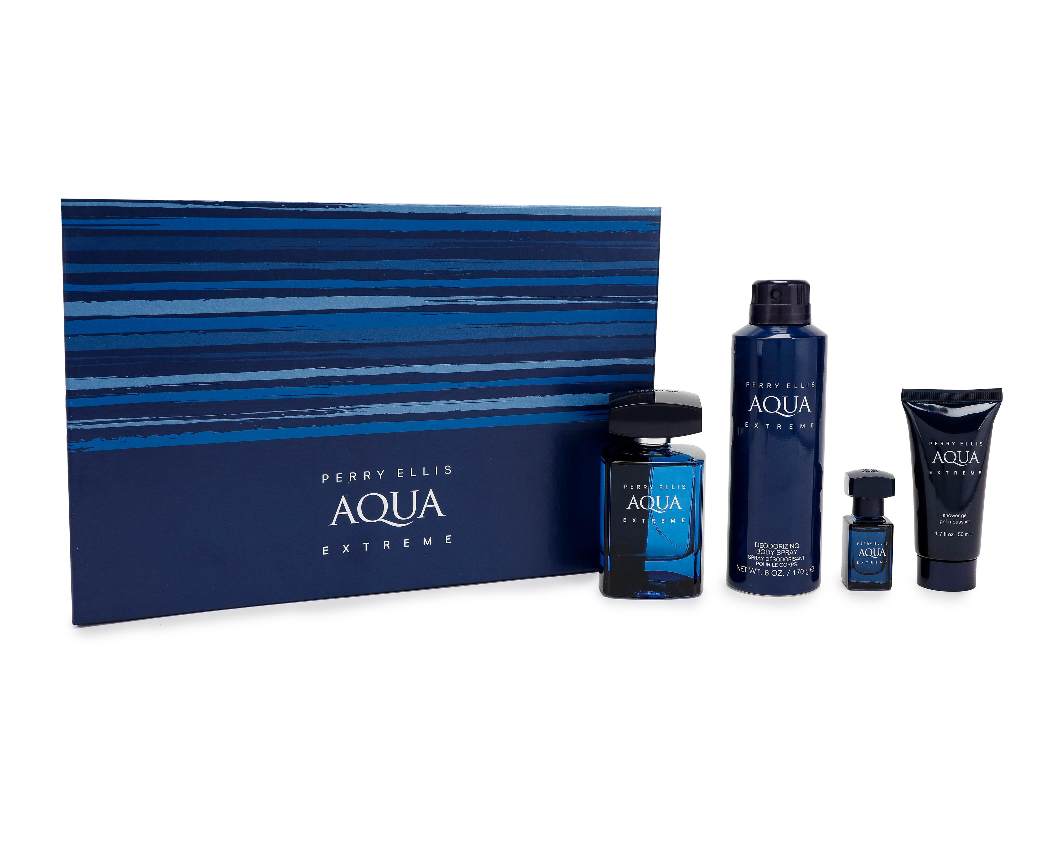 Foto 2 pulgar | Estuche para Hombre Perry Ellis Aqua Extreme 4 Piezas