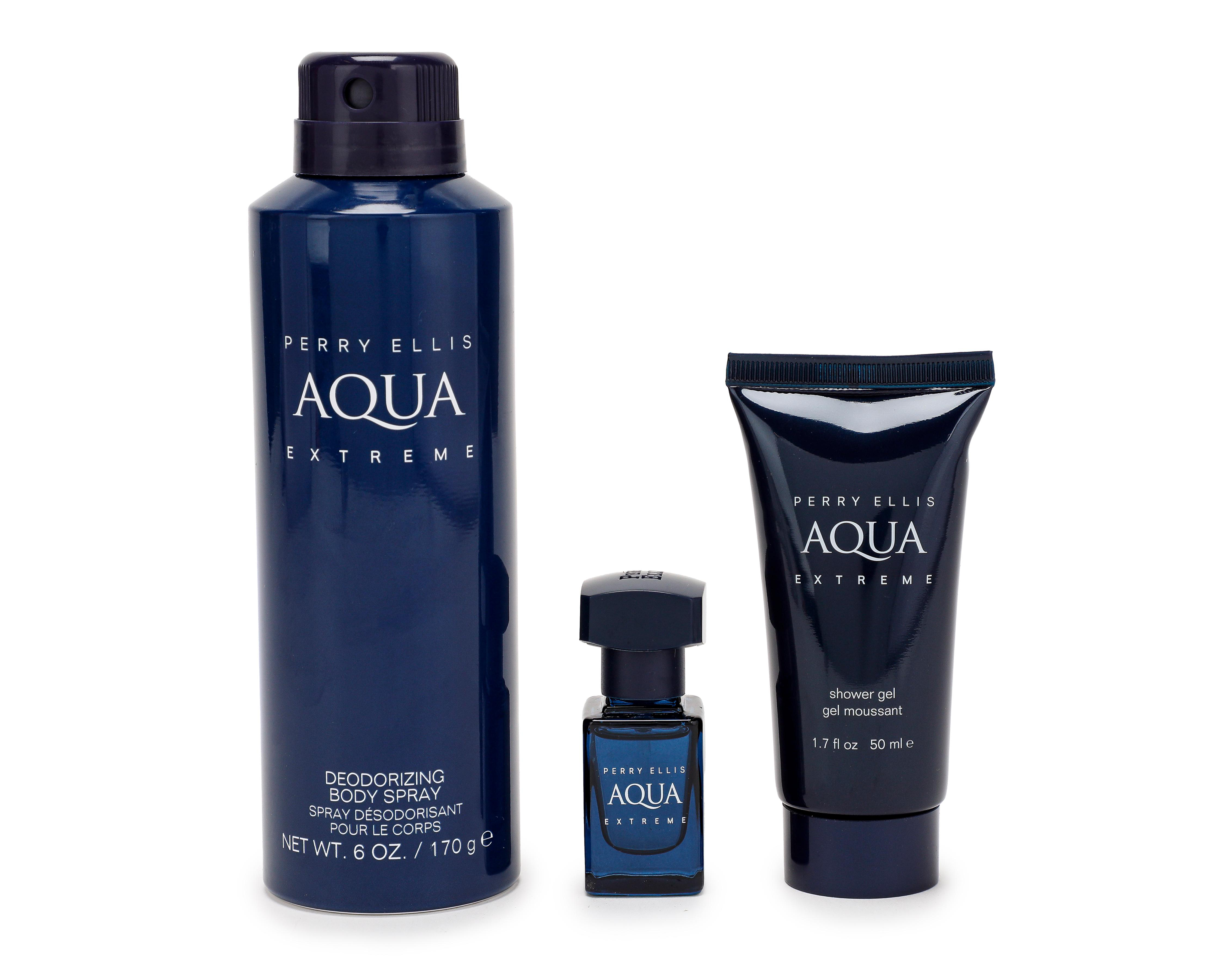 Foto 4 pulgar | Estuche para Hombre Perry Ellis Aqua Extreme 4 Piezas