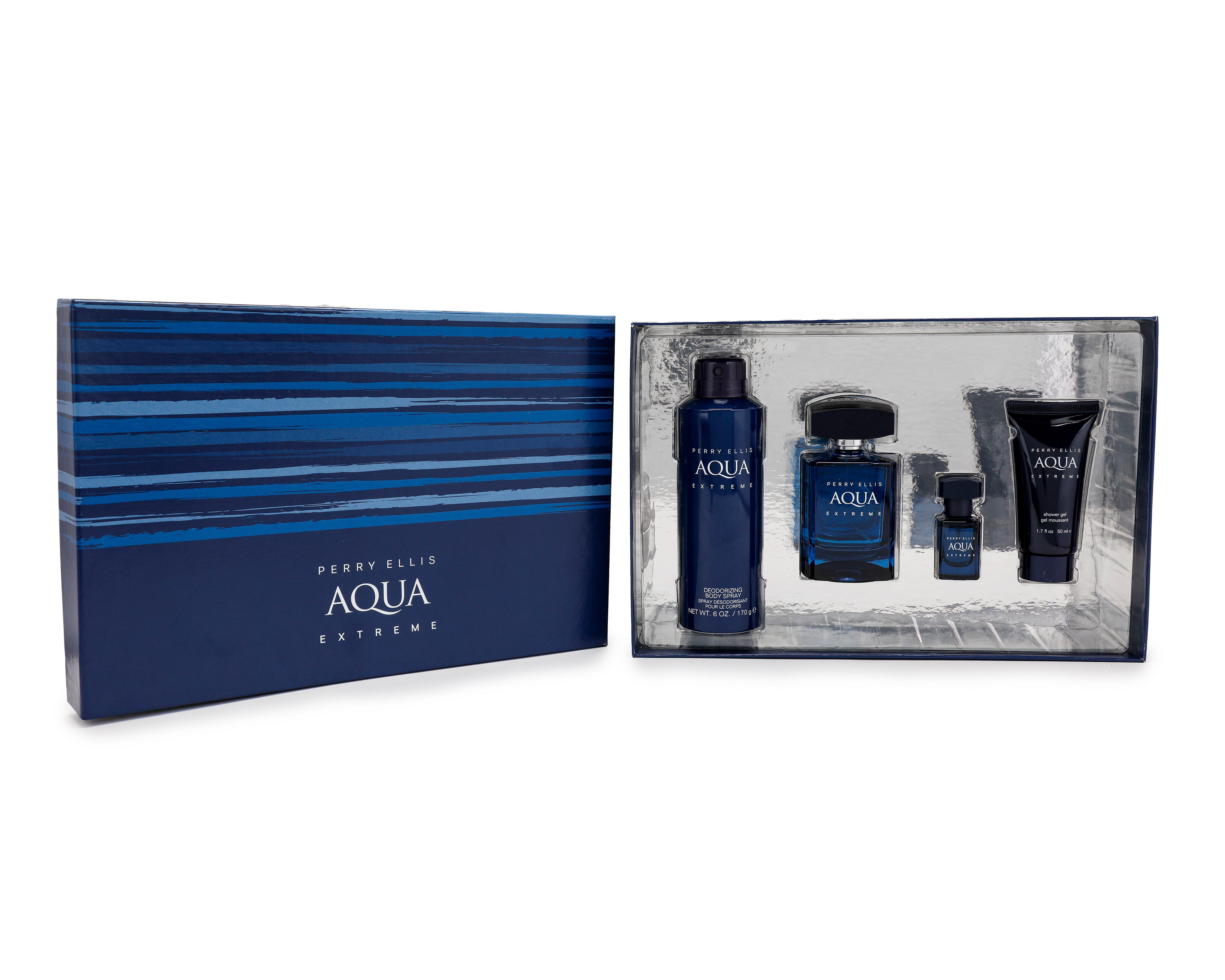 Foto 5 pulgar | Estuche para Hombre Perry Ellis Aqua Extreme 4 Piezas