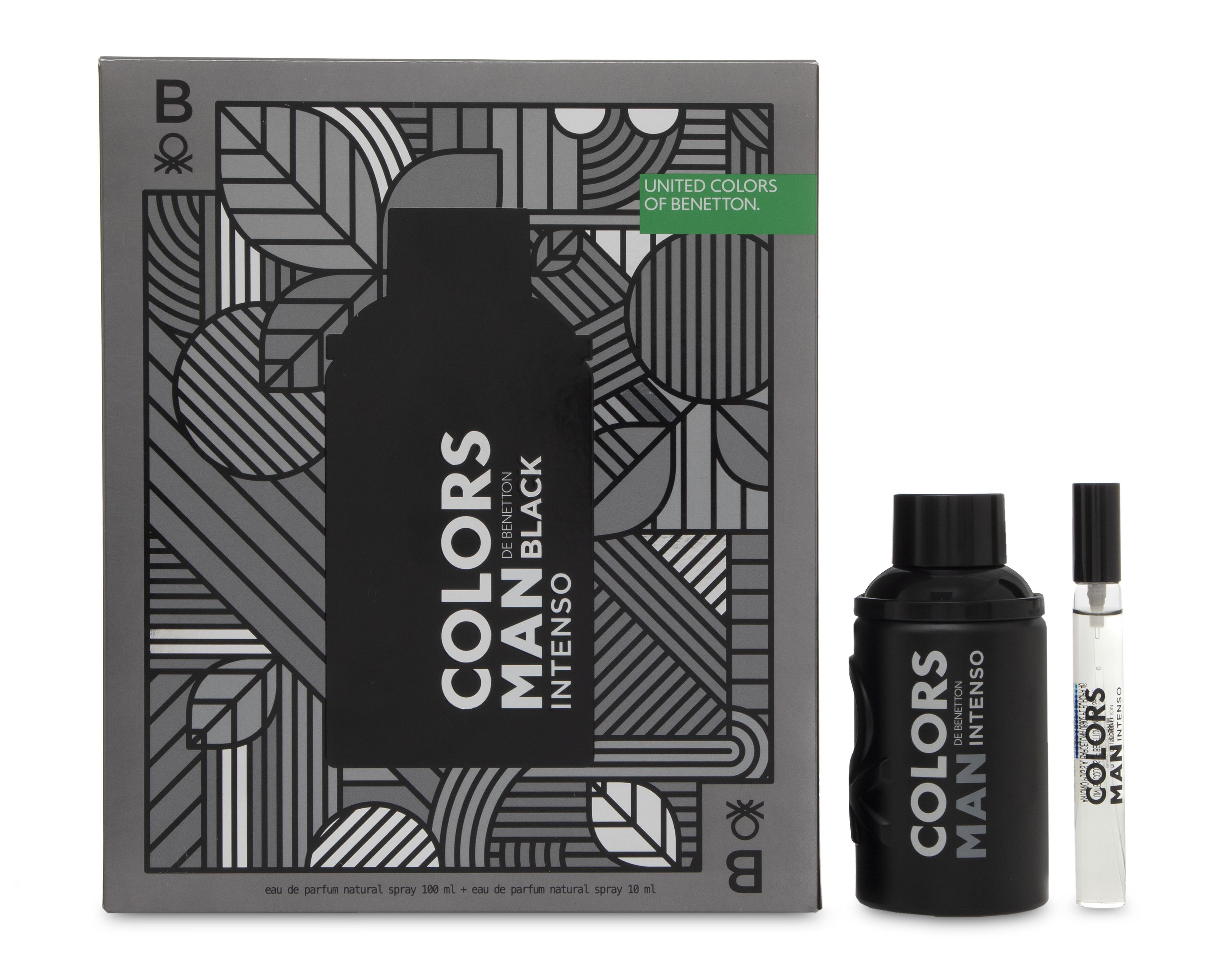 Estuche para Hombre United Colors of Benetton Black Intenso 2 Piezas $1,059