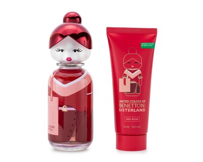 Foto 2 | Estuche para Mujer United Colors Of Benetton Sisterland Red Rose 2 Piezas