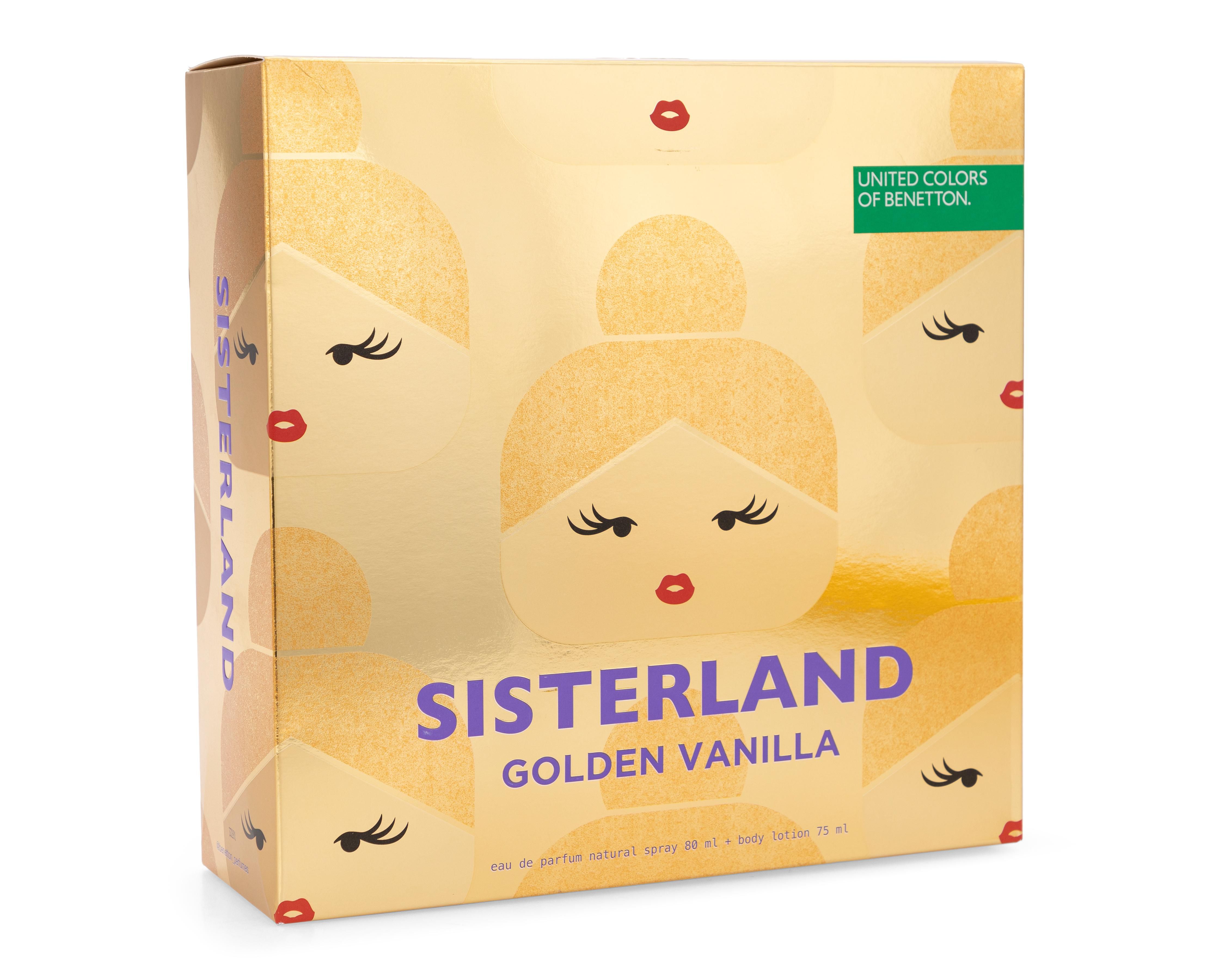 Foto 5 pulgar | Estuche para Mujer United Colors Of Benetton Sisterland Golden Vanilla 2 Piezas