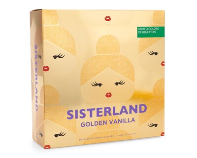 Foto 4 | Estuche para Mujer United Colors Of Benetton Sisterland Golden Vanilla 2 Piezas