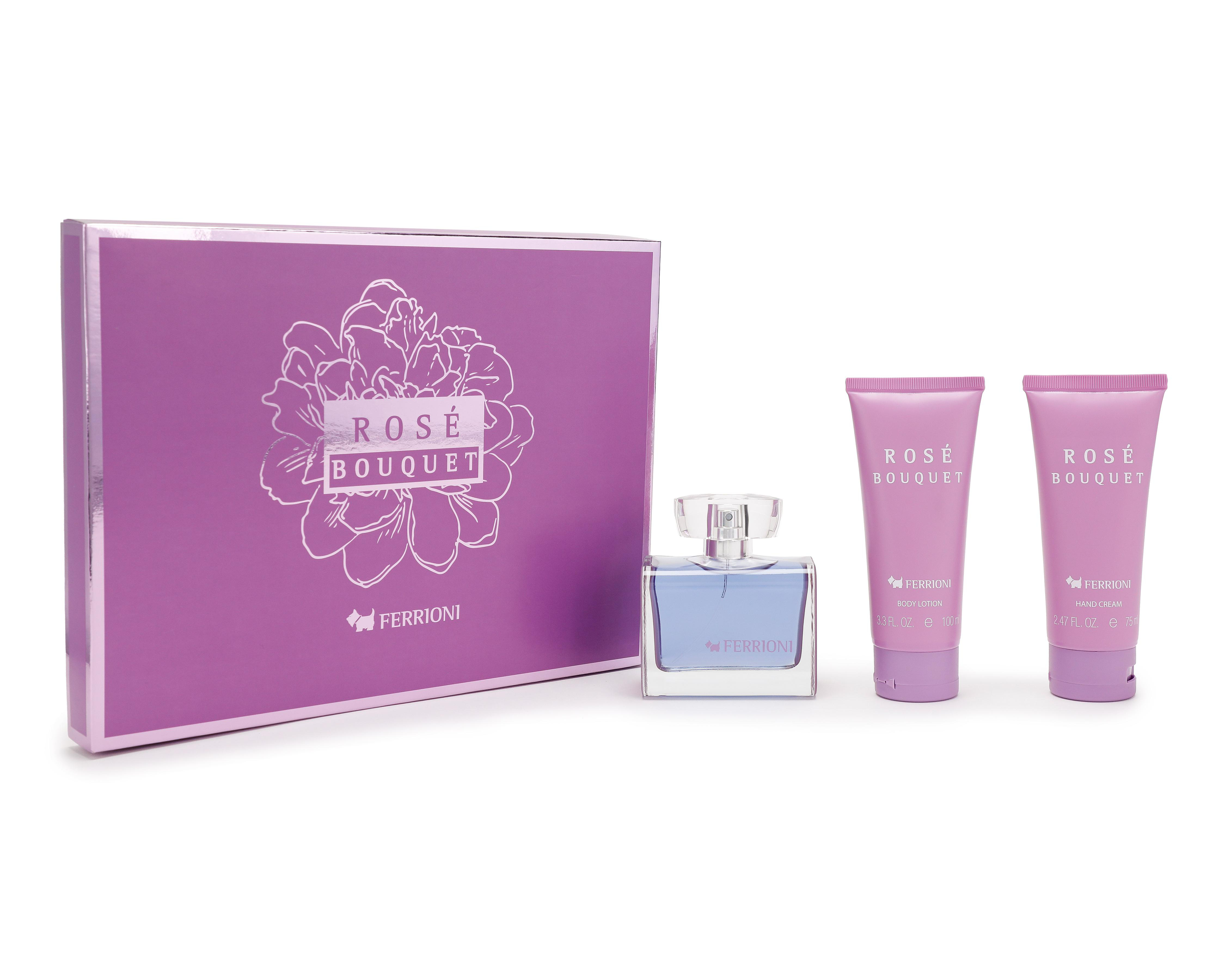 Foto 1 | Estuche para Mujer Ferrioni Rosé Bouquet 3 Piezas