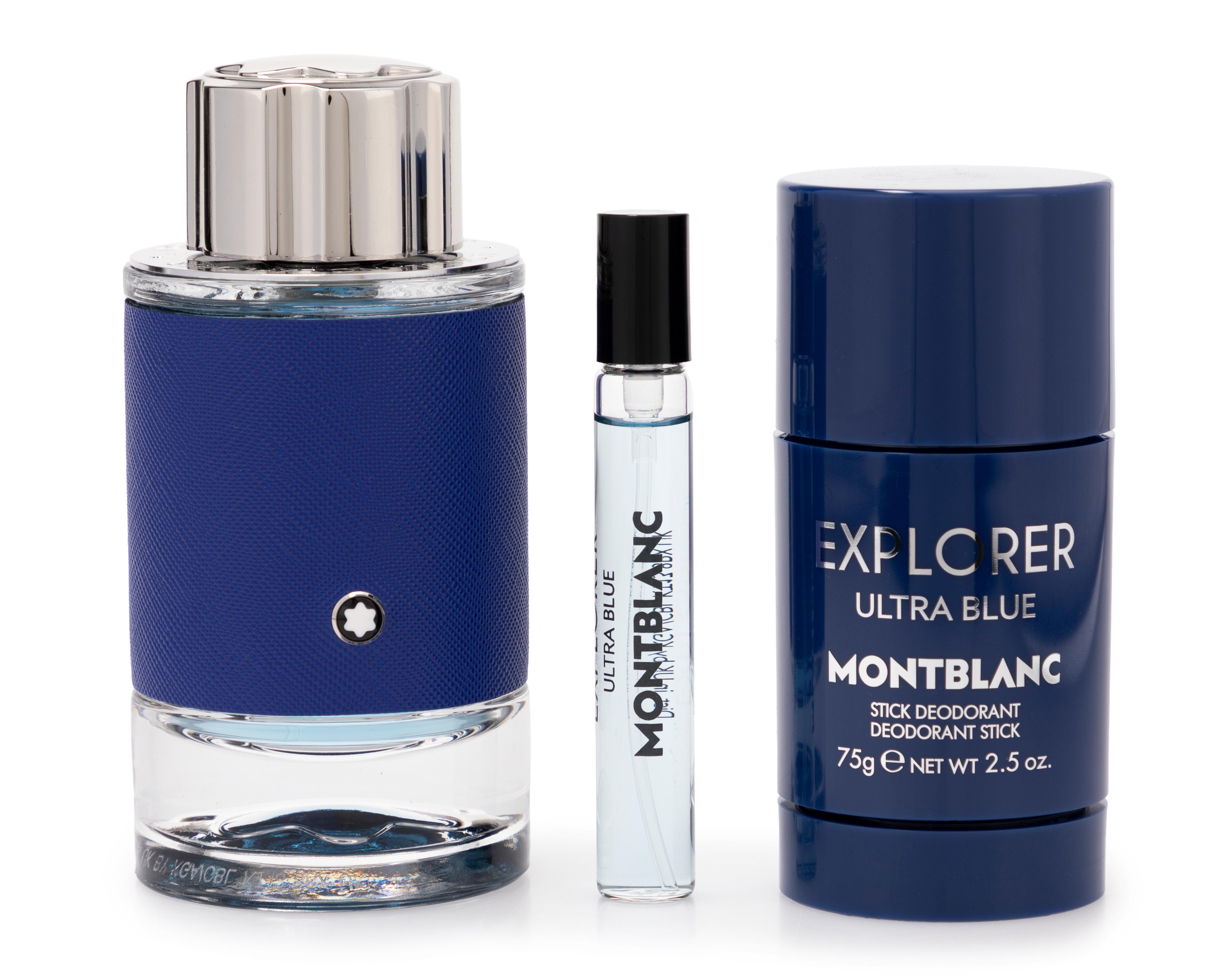 Foto 4 pulgar | Estuche para Hombre Montblanc Explorer Ultra Blue 3 Piezas