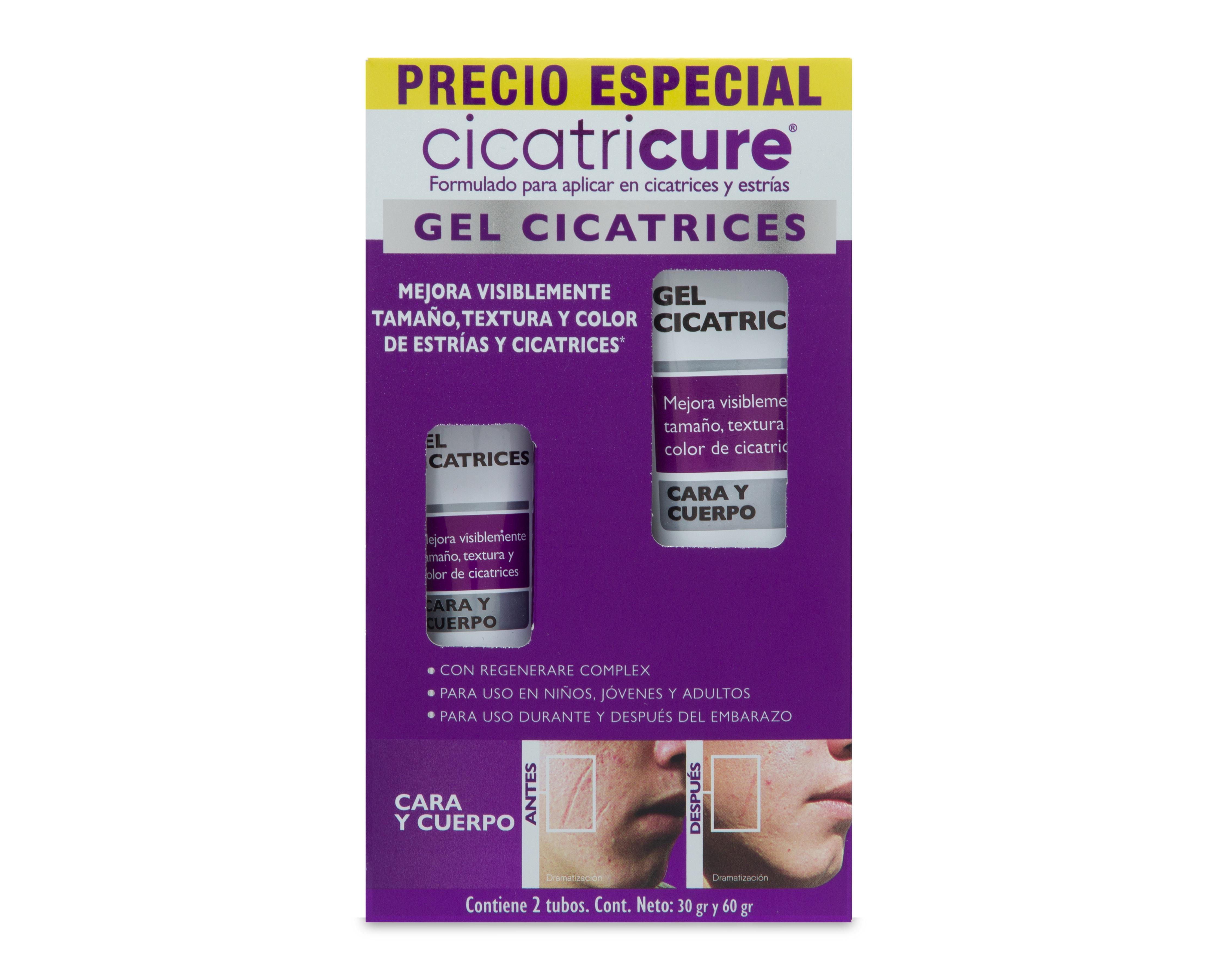 Foto 5 | Gel para Cicatrices Cicatricure Cara y Cuerpo 2 Piezas