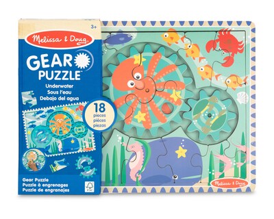 Foto 1 | Rompecabezas de Engranajes Melissa & Doug 18 Piezas
