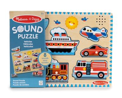 Foto 1 | Rompecabezas con Sonido de Vehículos Melissa & Doug 8 Piezas