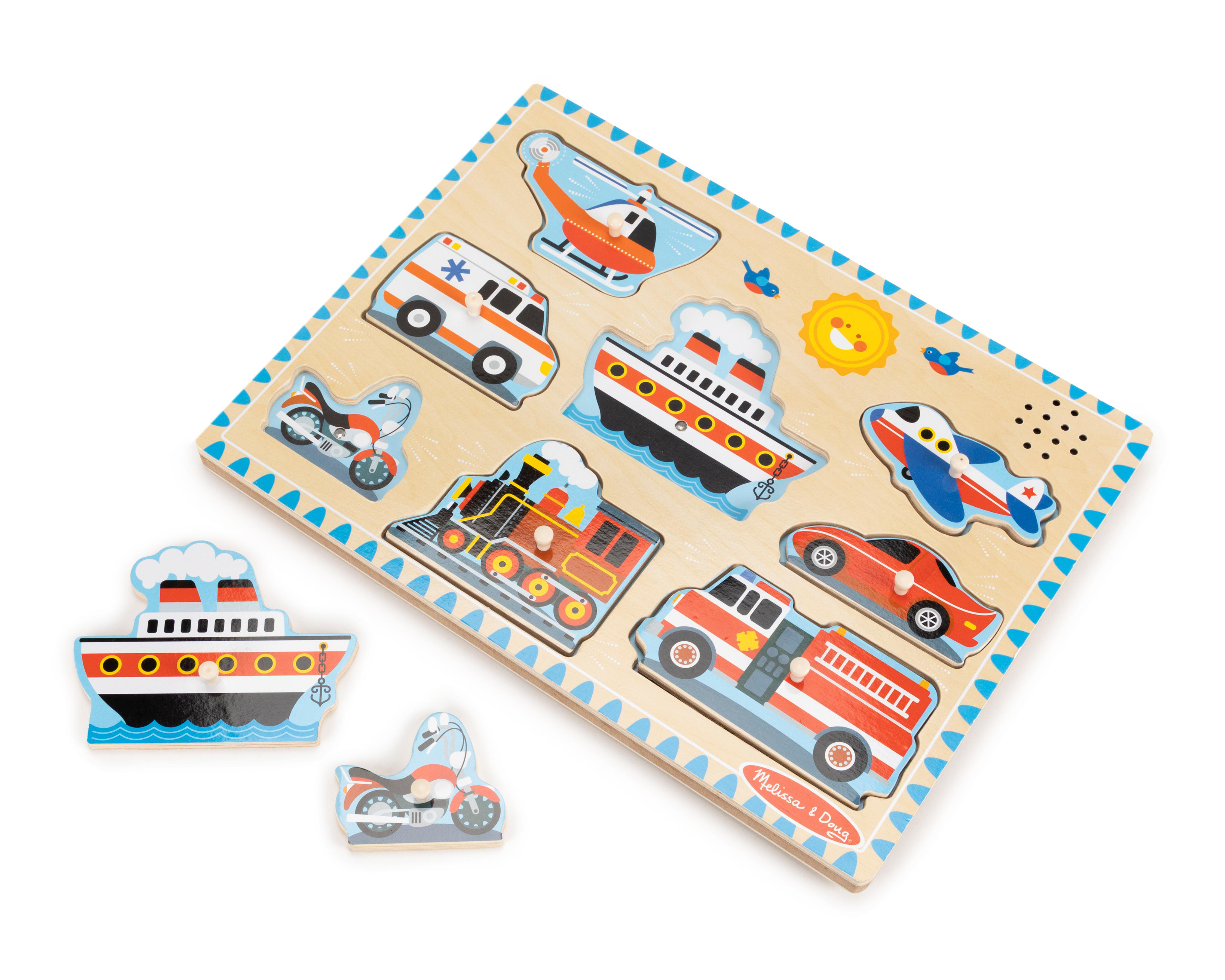 Foto 3 | Rompecabezas con Sonido de Vehículos Melissa & Doug 8 Piezas