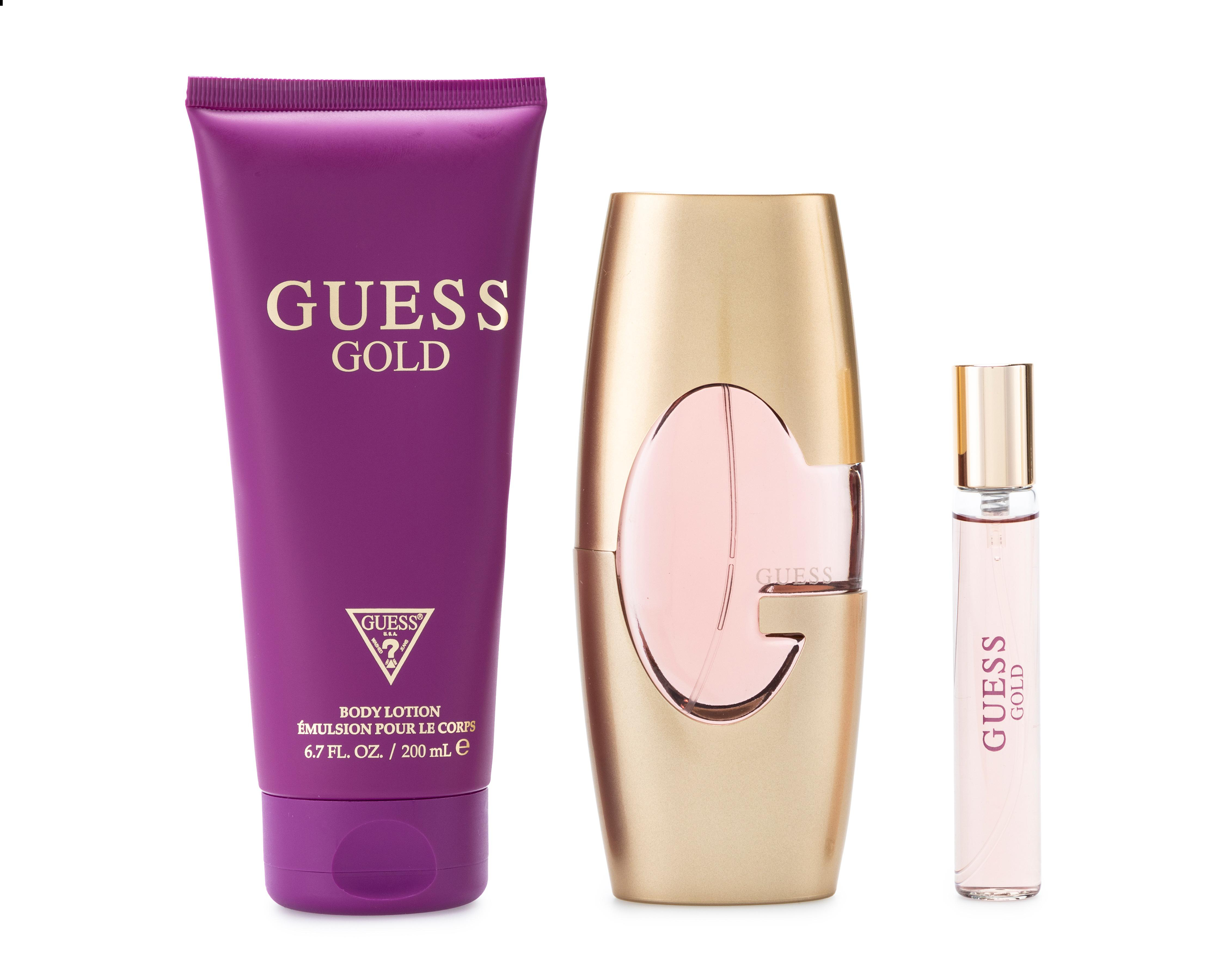 Foto 3 pulgar | Estuche para Mujer Guess Gold 3 Piezas