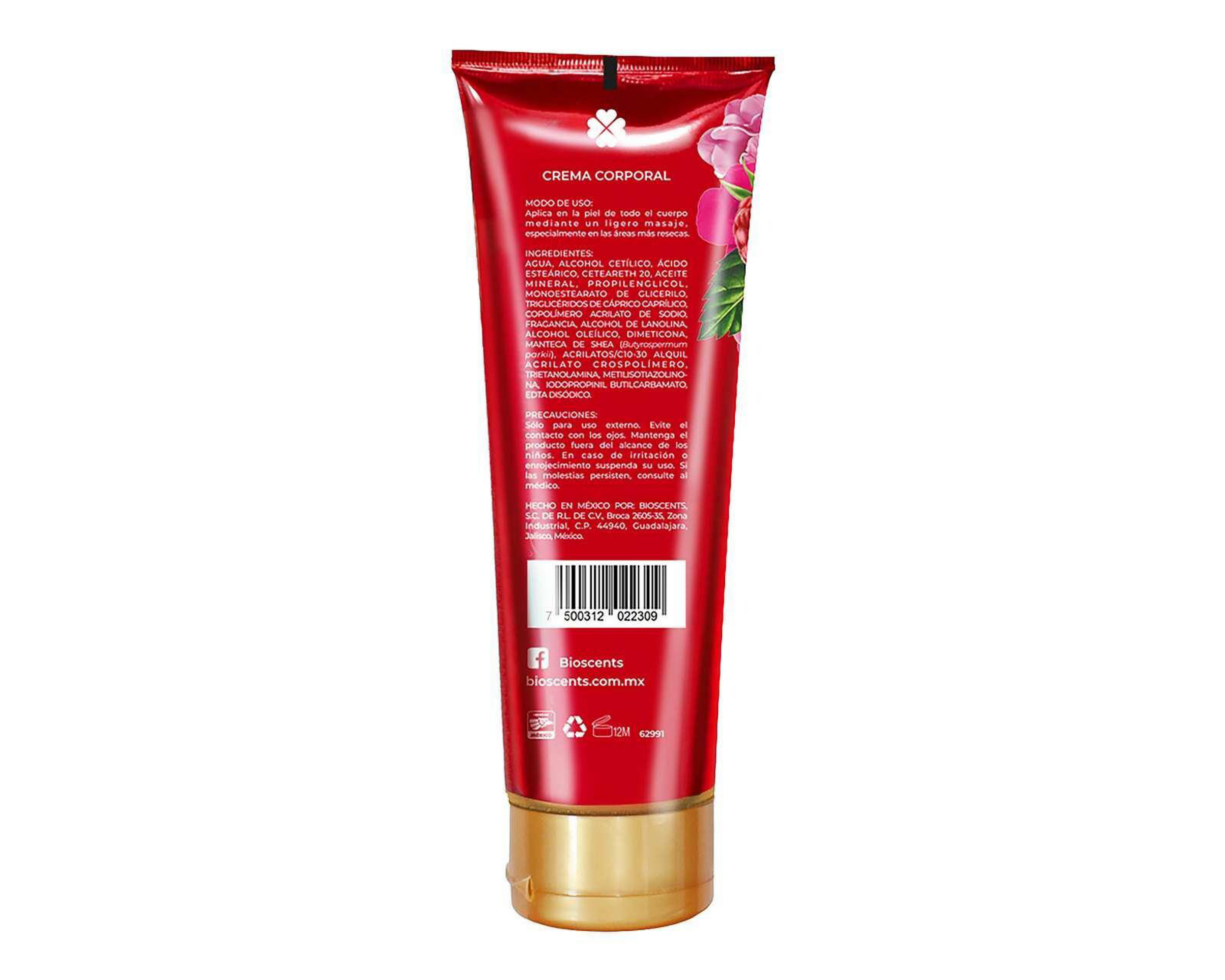 Foto 2 | Crema Corporal Bioscents Frambuesa Paraíso 220 ml