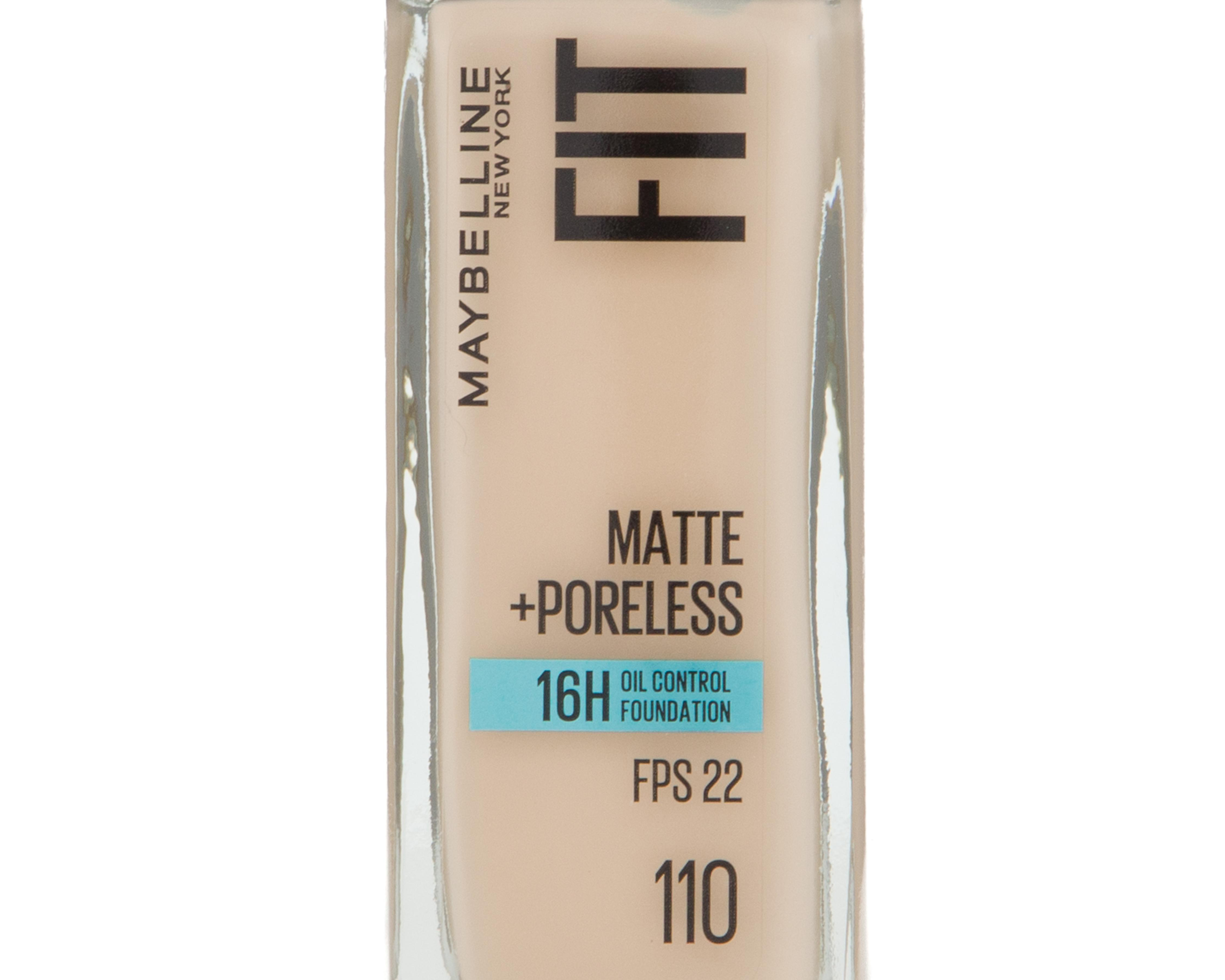 Foto 5 pulgar | Base de Maquillaje Maybelline Fit Me Matte + Poreless 110 Porcelain 30 ml