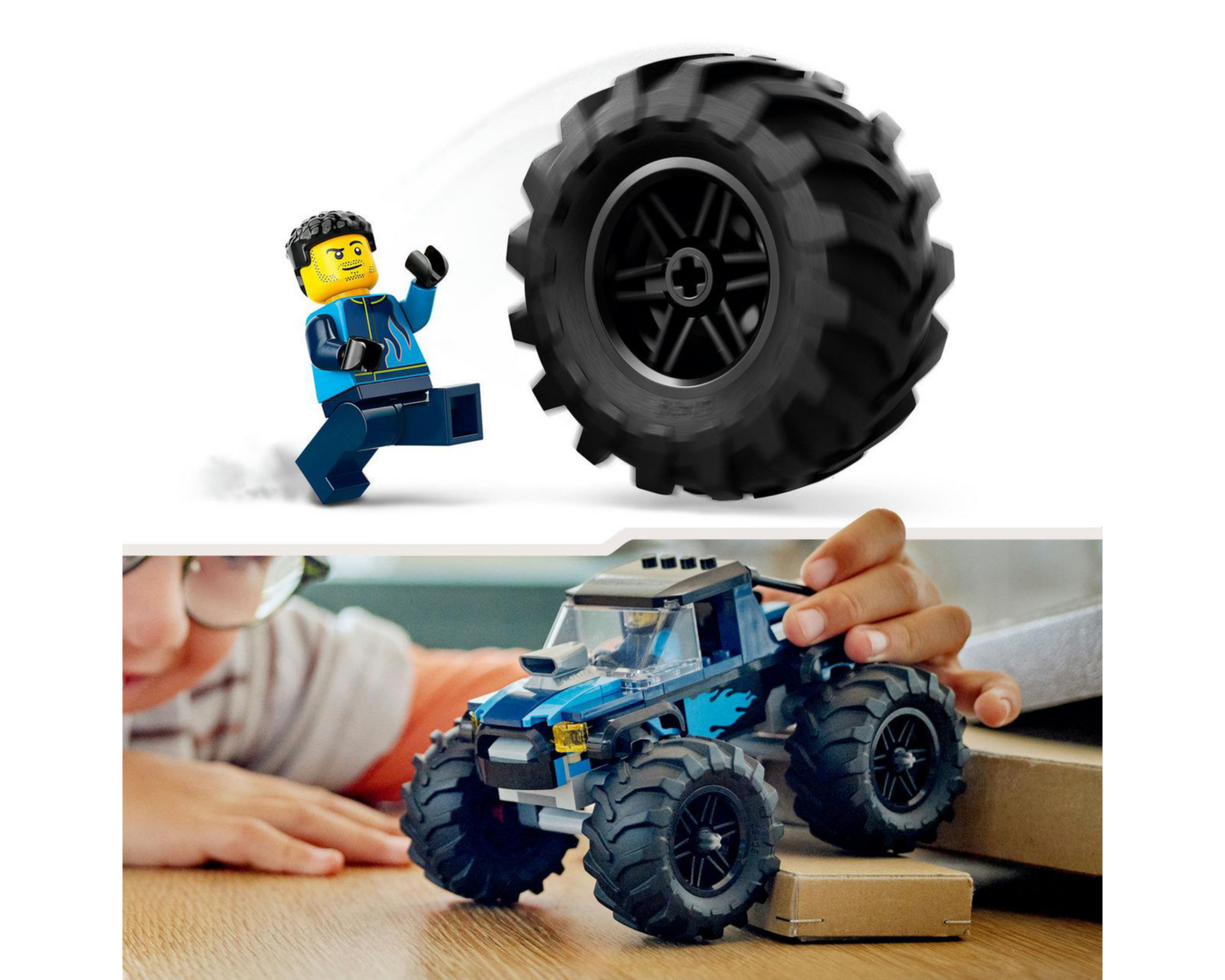 Foto 9 pulgar | LEGO Monster Truck Azul 60402