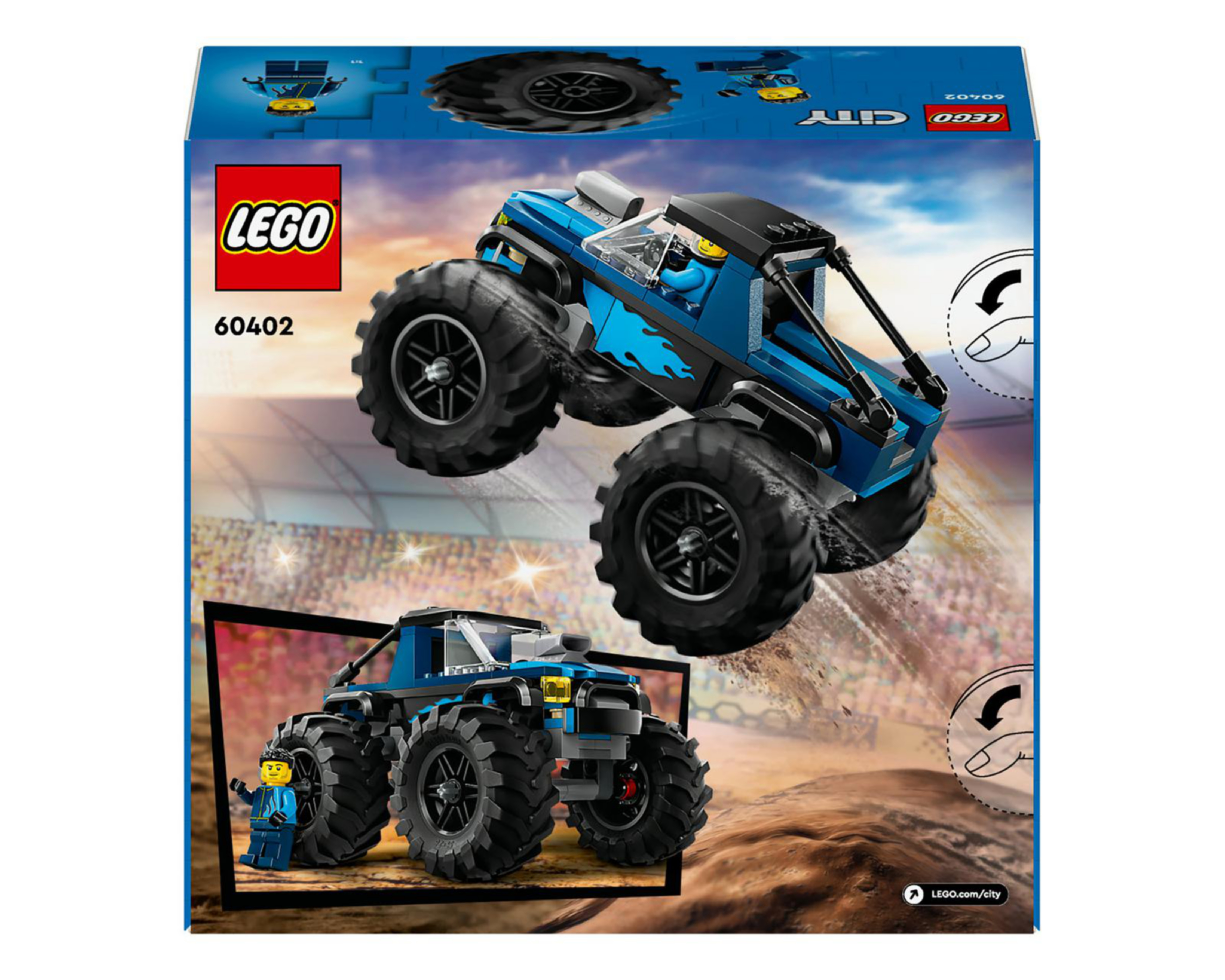 Foto 10 pulgar | LEGO Monster Truck Azul 60402