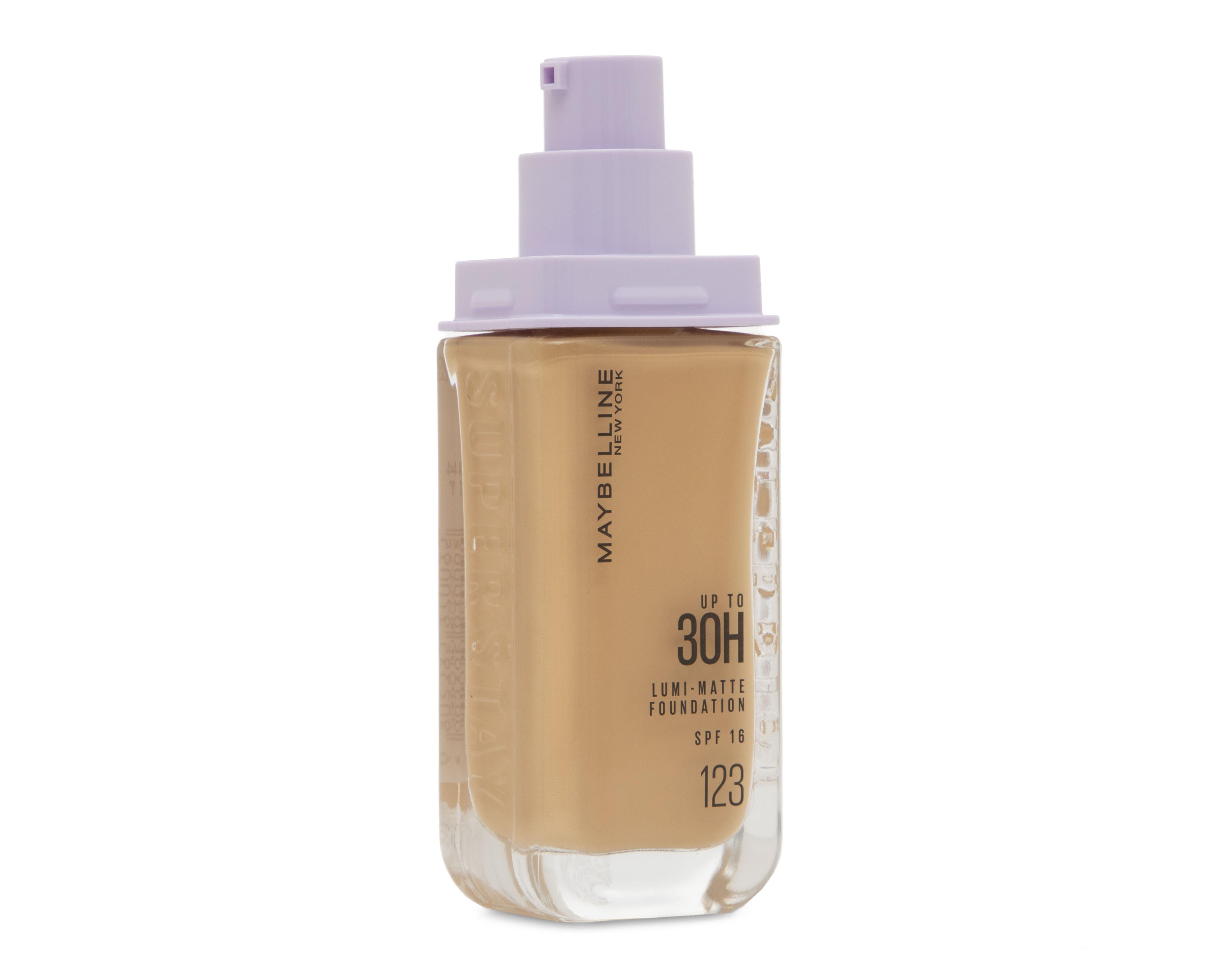 Foto 3 pulgar | Base de Maquillaje Maybelline Superstay Lumi-Matte 123 40 ml