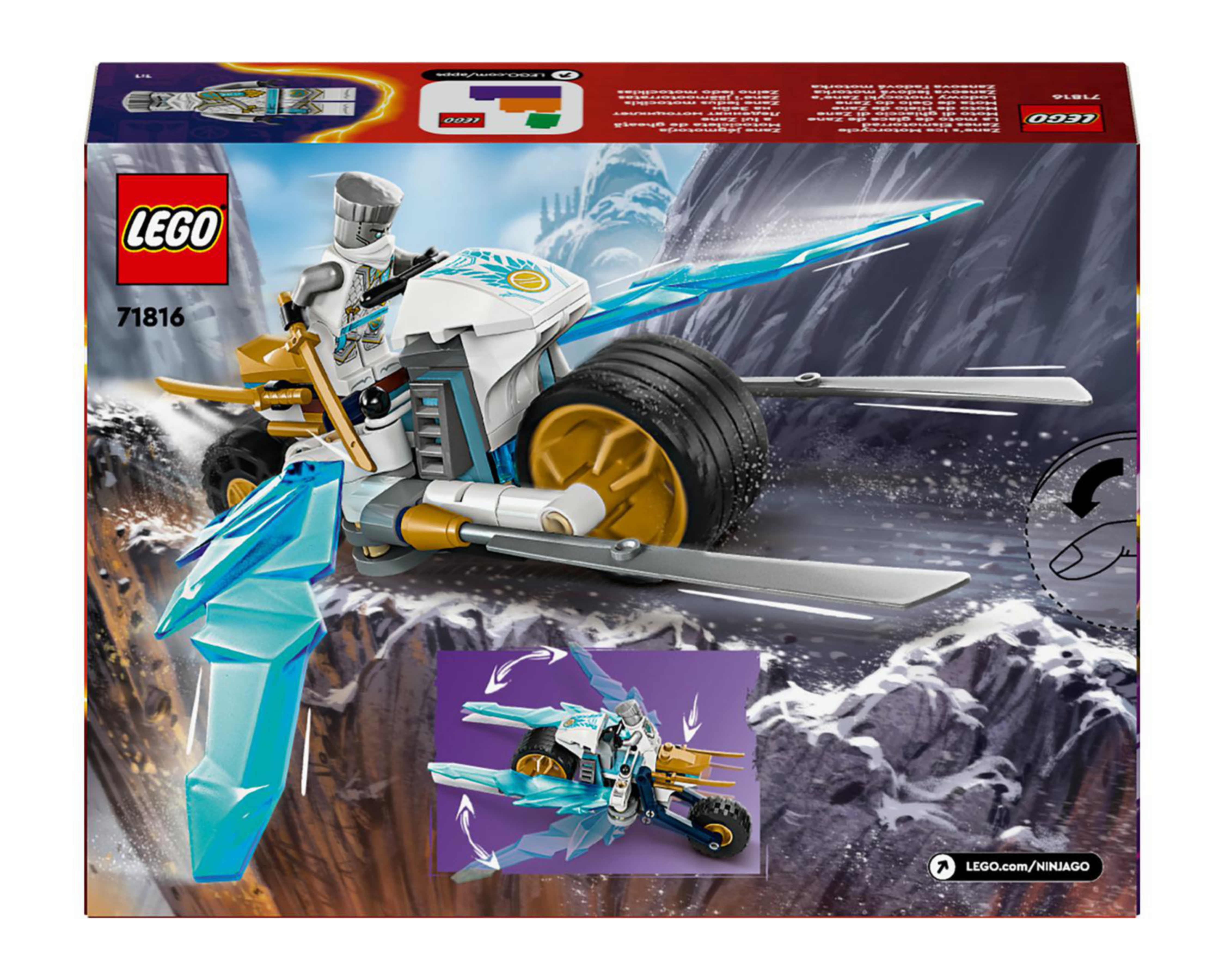 Foto 10 pulgar | LEGO Ninjago: Moto de Hielo de Zane