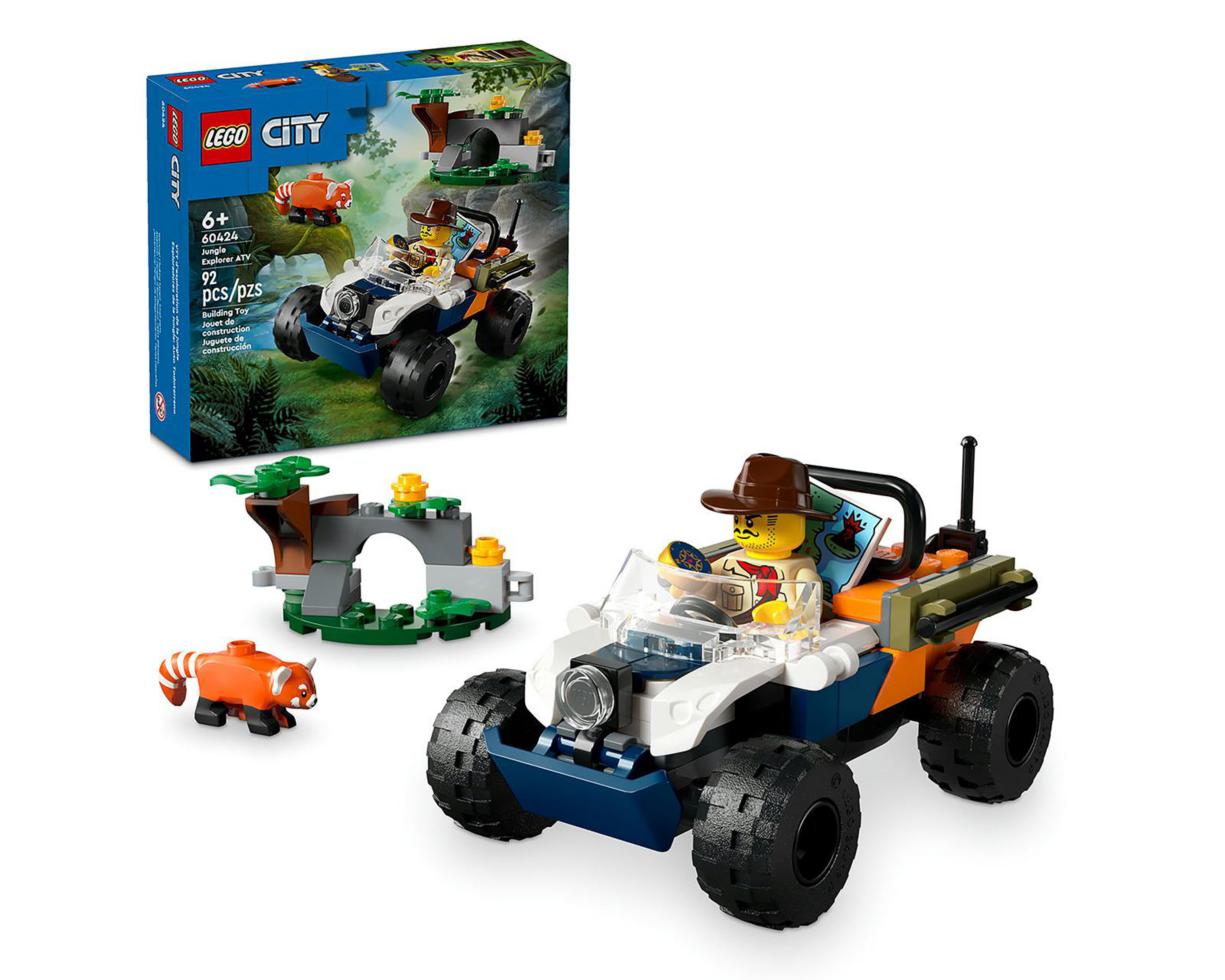 Foto 2 pulgar | LEGO City: Exploradores de la Jungla Todoterreno y Misión del Panda Rojo