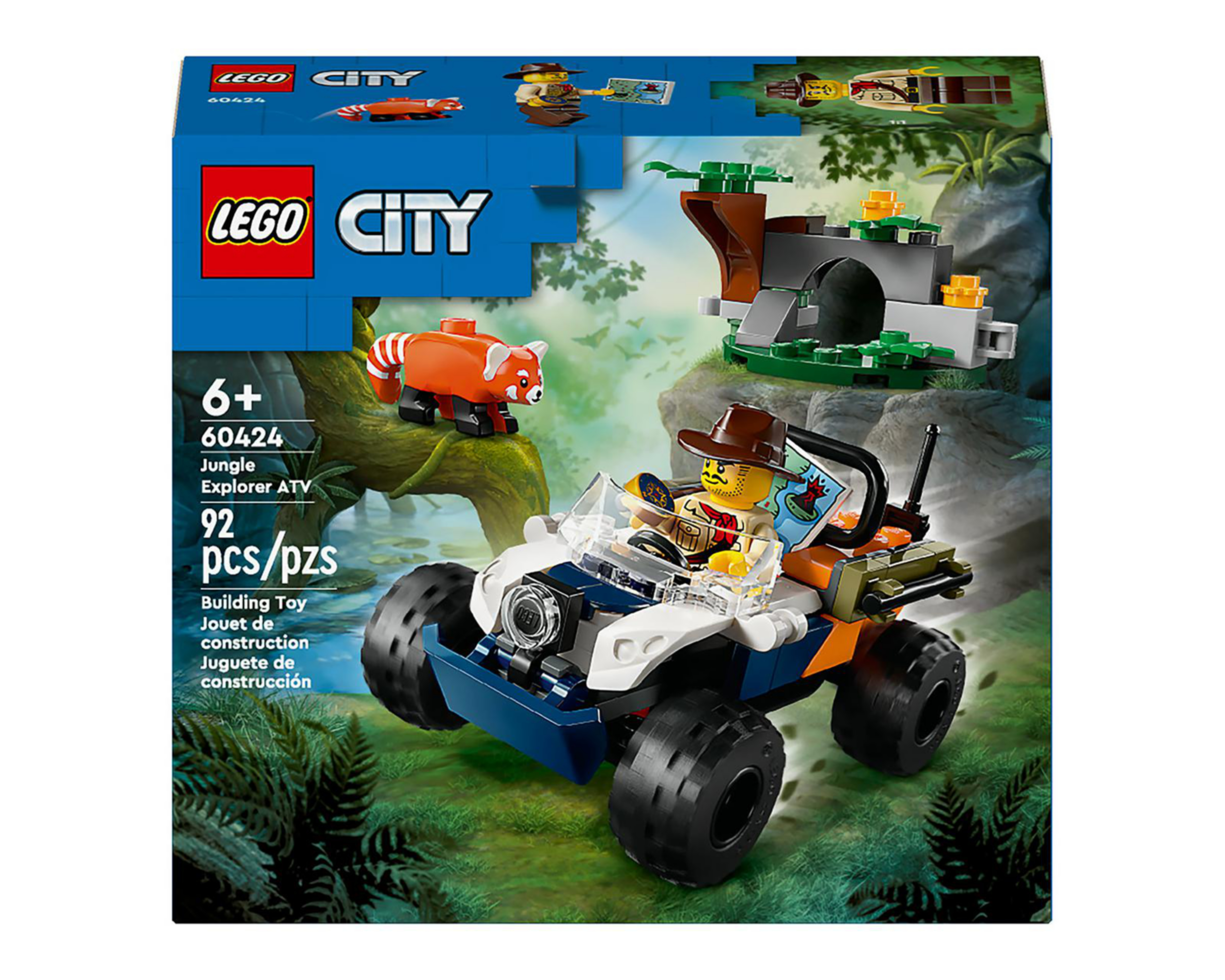 Foto 3 pulgar | LEGO City: Exploradores de la Jungla Todoterreno y Misión del Panda Rojo
