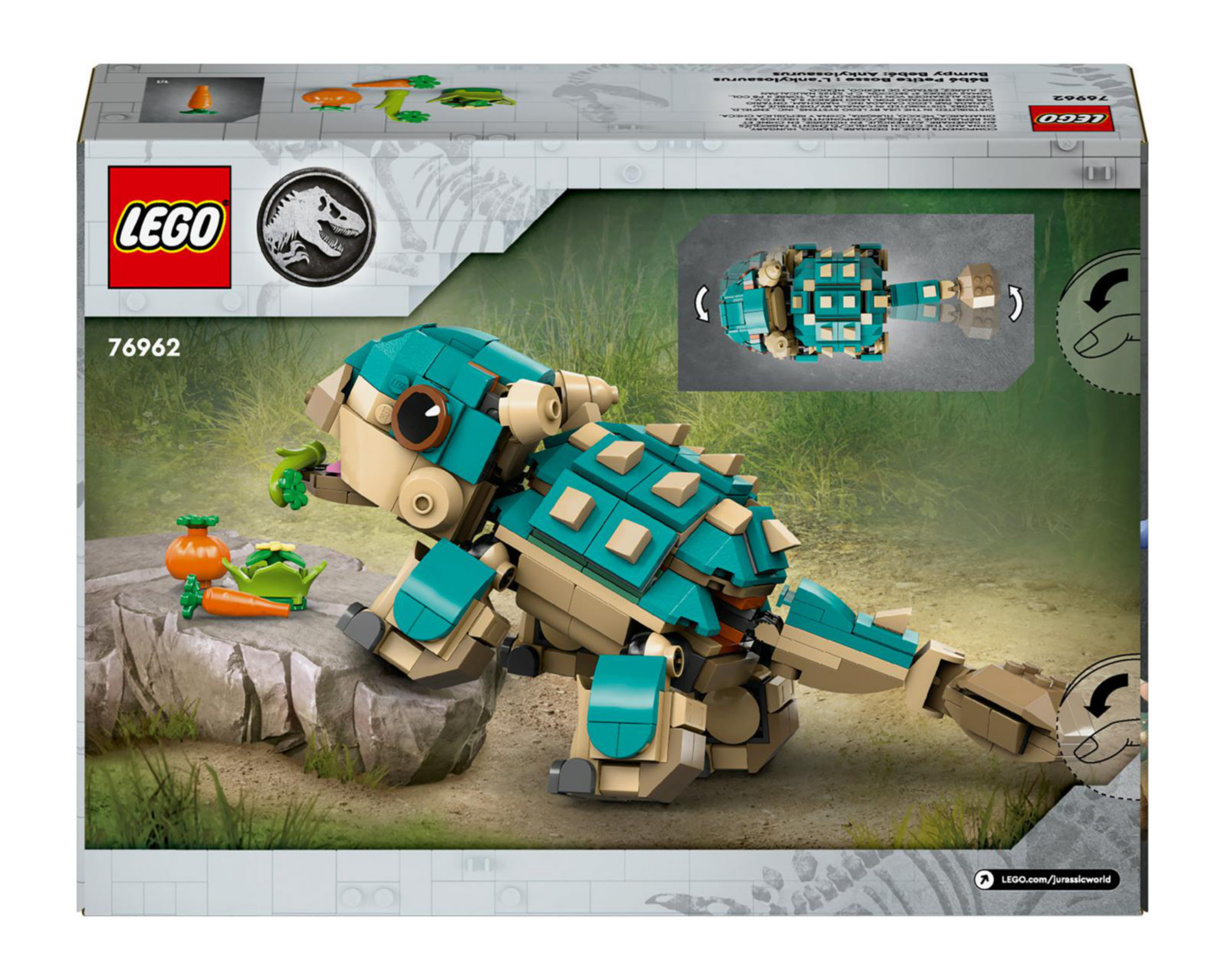 Foto 10 pulgar | LEGO Jurassic World Bumpy Bebé: Ankylosaurus