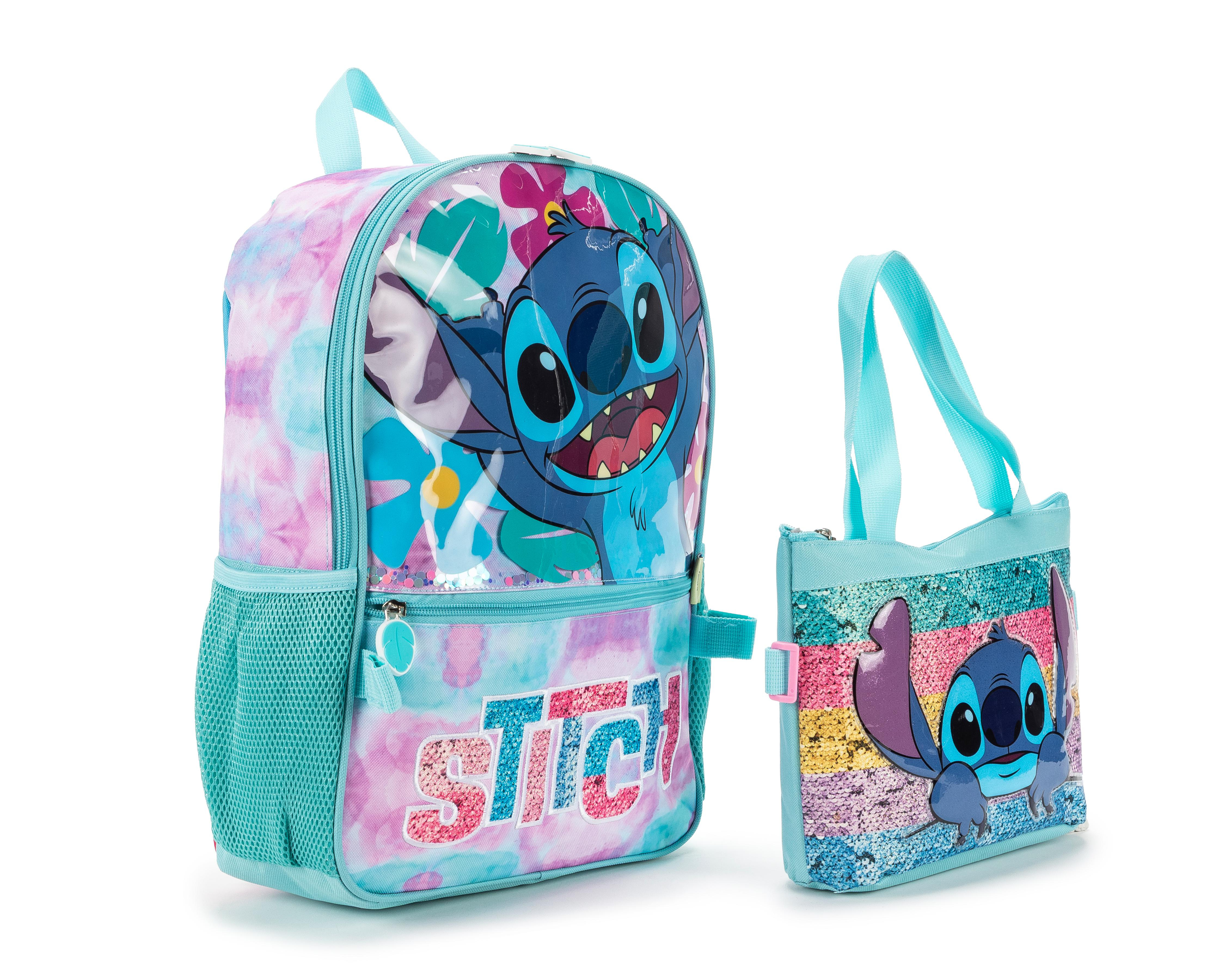 Foto 3 pulgar | Mochila Escolar Disney Stitch con Bolsa