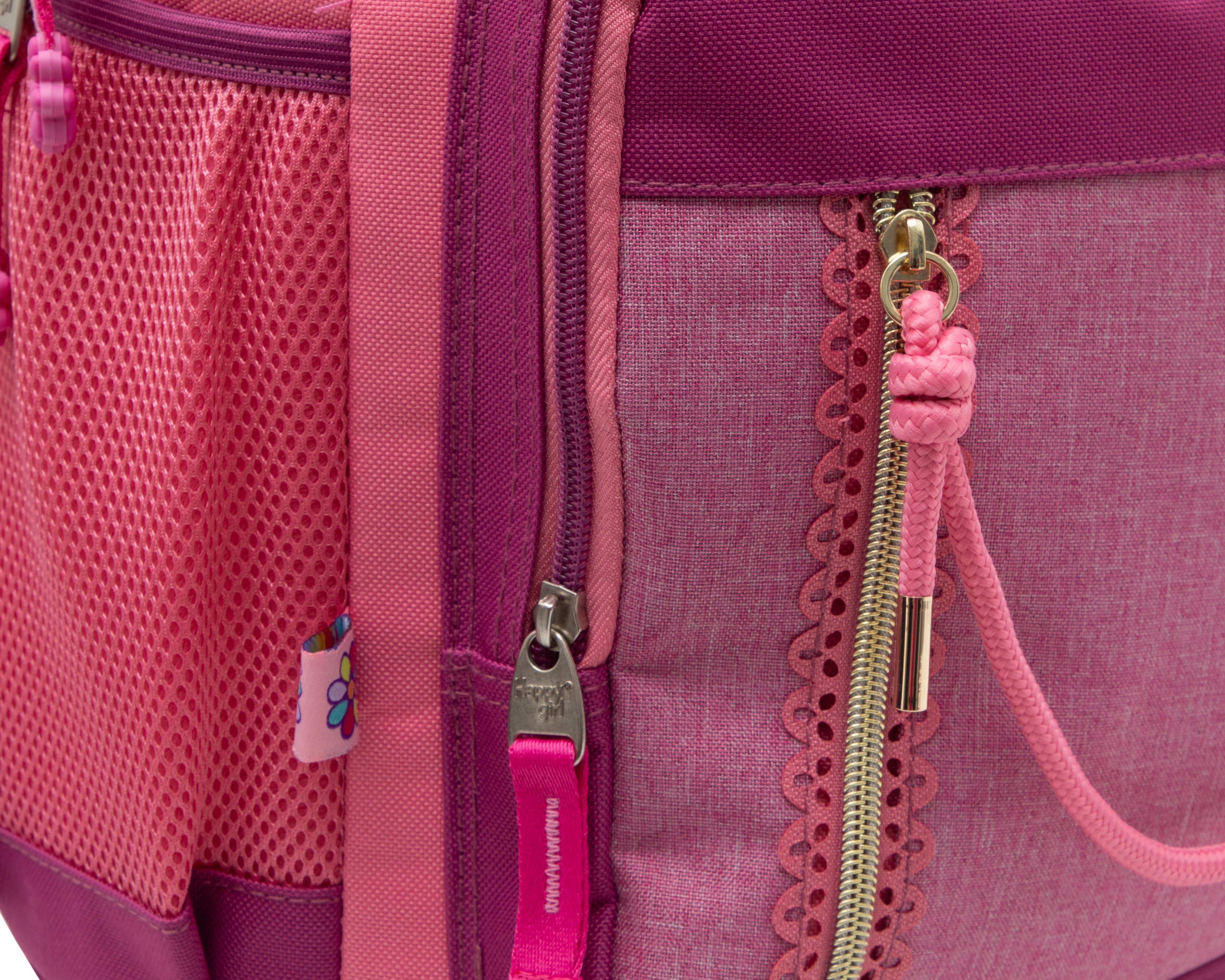 Foto 6 pulgar | Mochila Escolar Chenson Happy Girl Rosa