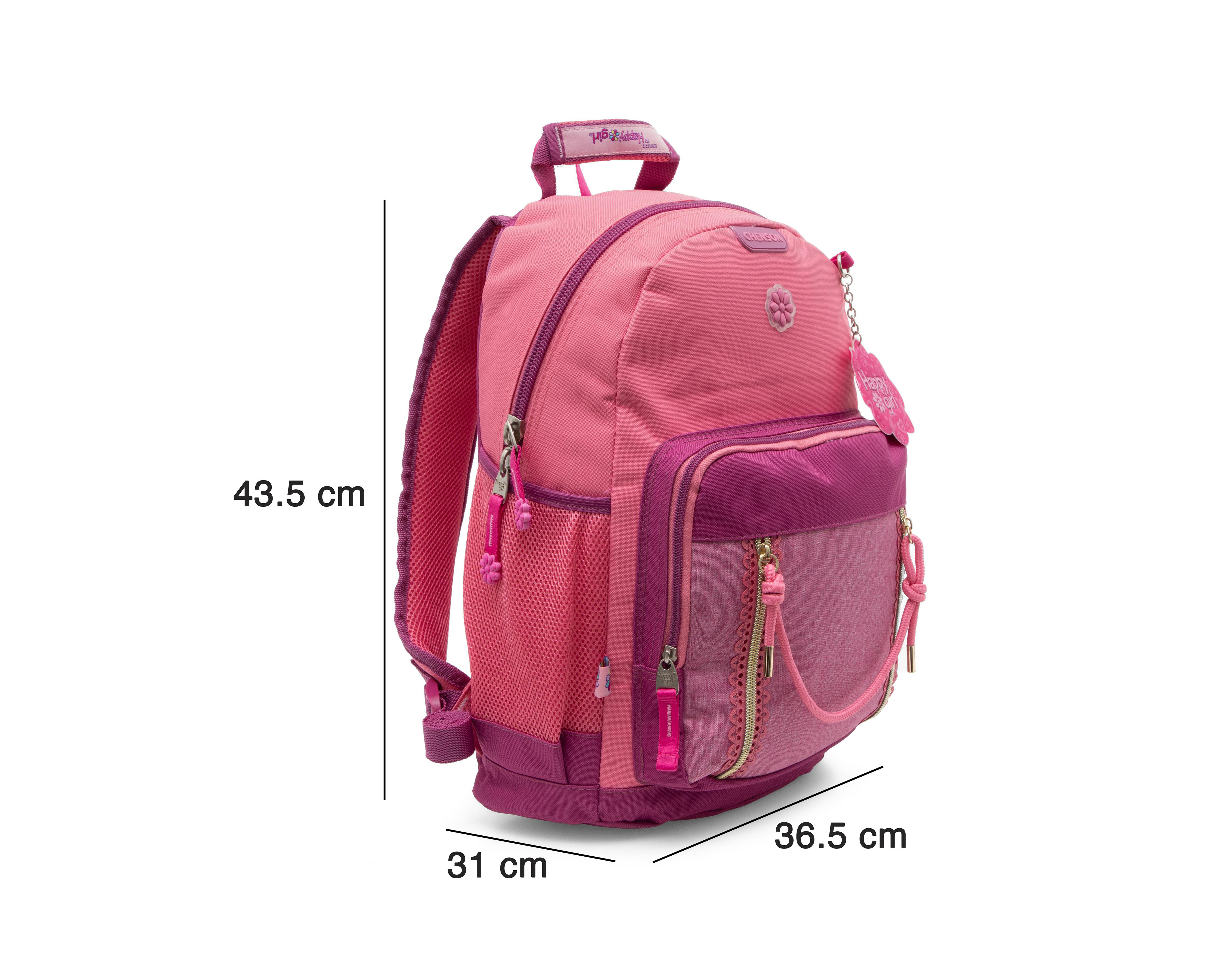 Foto 7 | Mochila Escolar Chenson Happy Girl Rosa