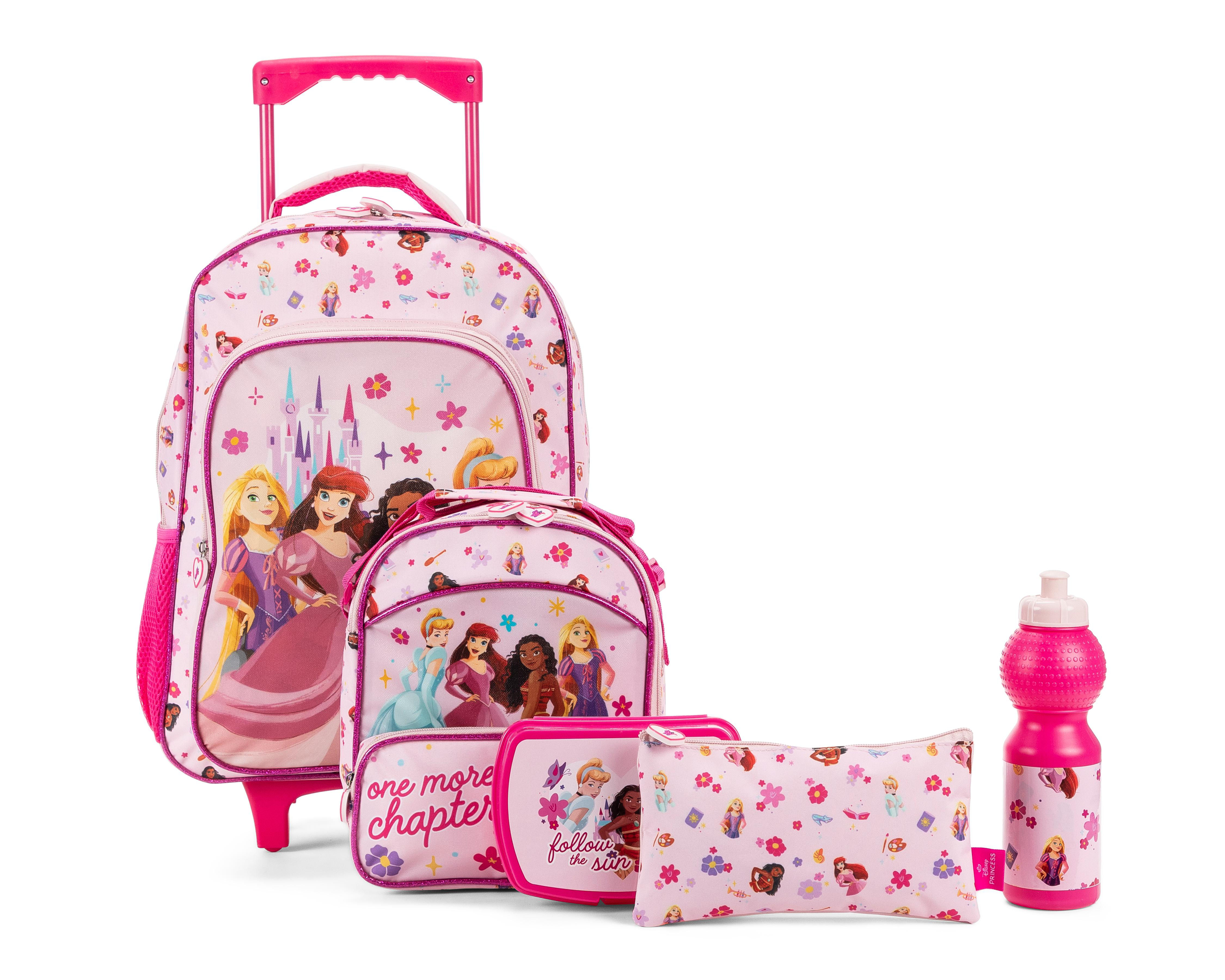 Mochila con Ruedas Disney Princesas Rosa