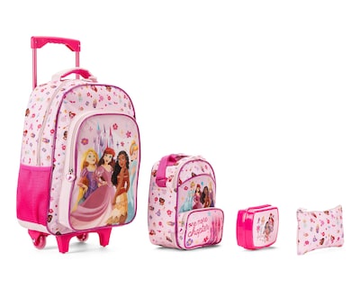 Foto 2 | Mochila con Ruedas Disney Princesas Rosa