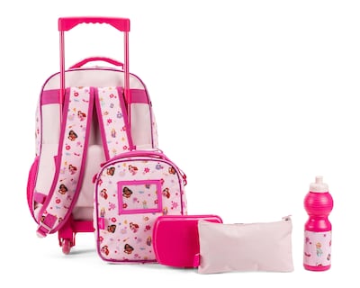 Foto 4 | Mochila con Ruedas Disney Princesas Rosa